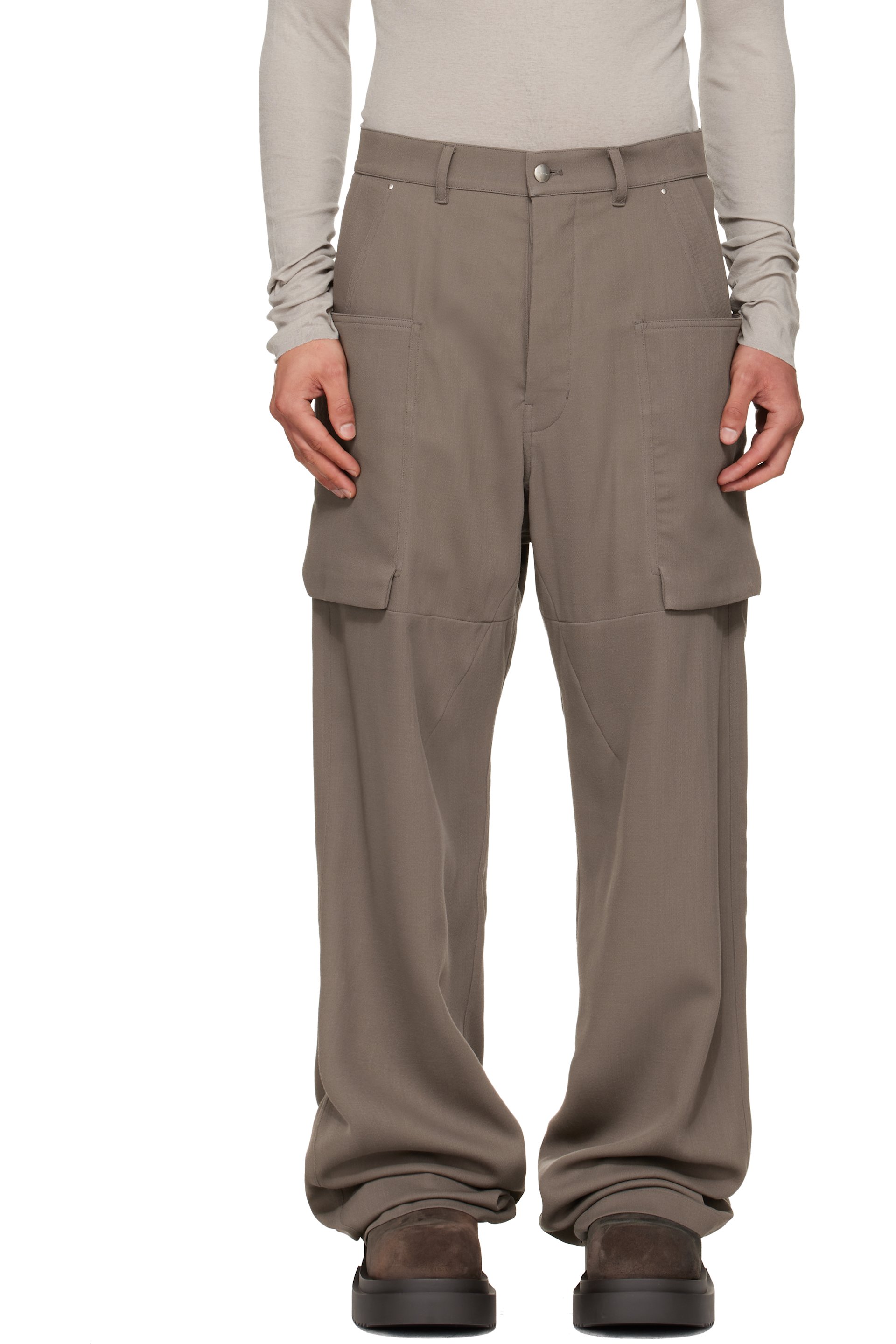 Rick Owens - Gray Temple Stefan Cargo Pants