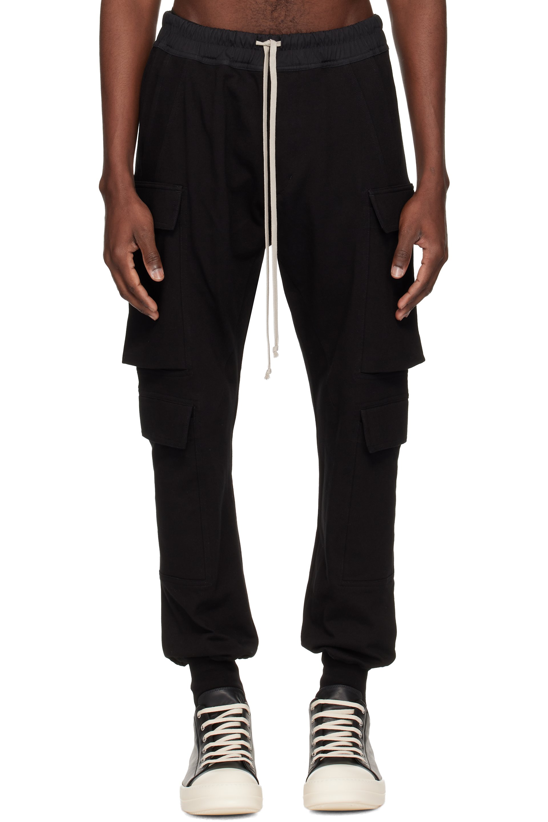Rick Owens - Black Temple Mastodon Megacargo Pants