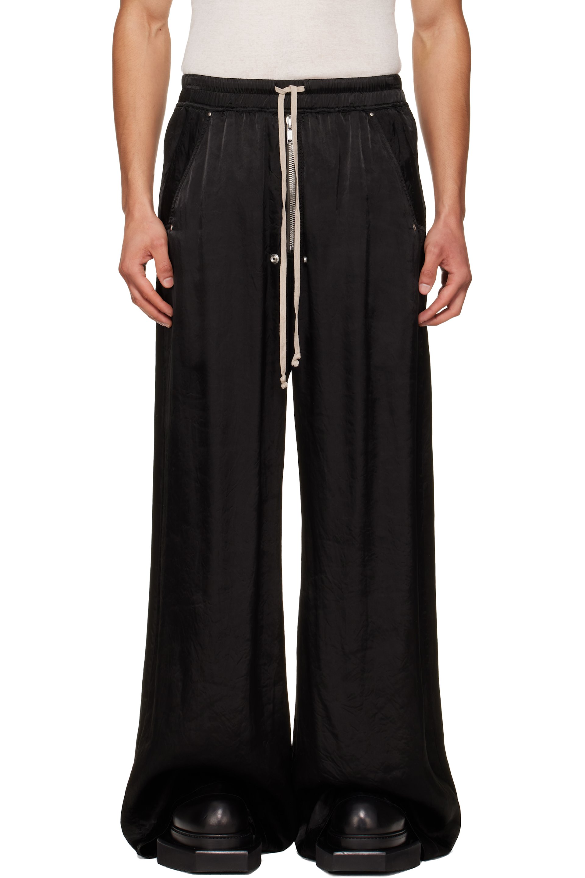 Rick Owens - Black Temple Wide Bela Trousers