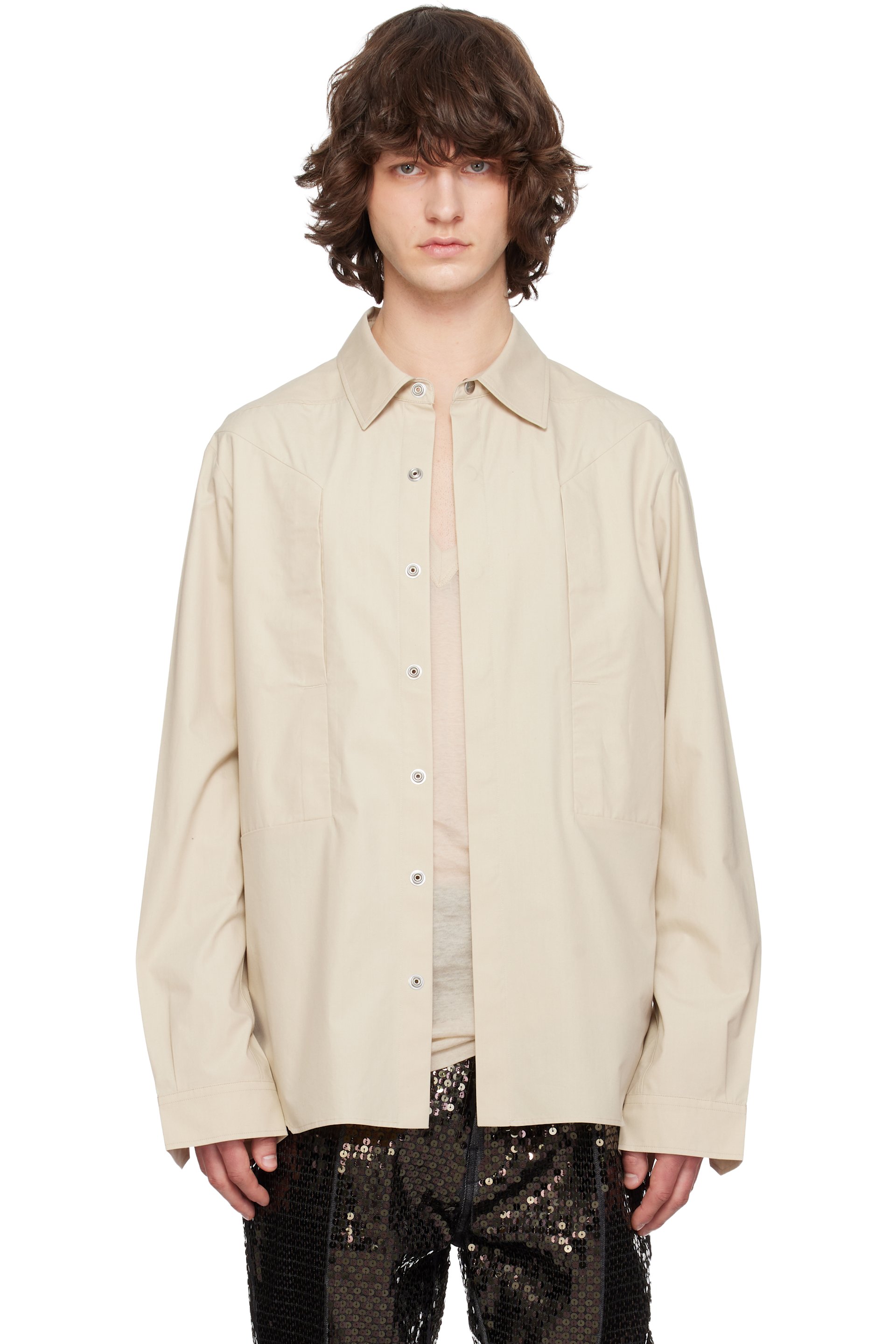 メンズ用 Rick Owens シャツ | SSENSE 日本