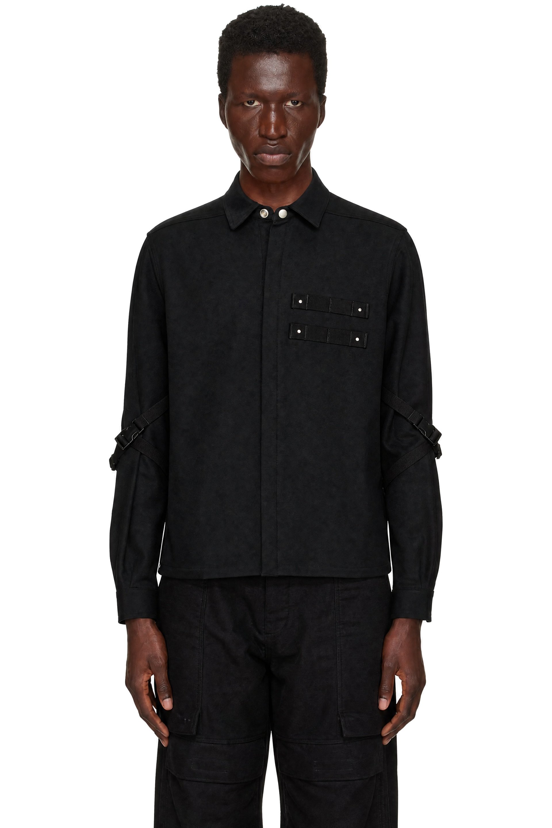 Rick Owens - Black Tower Bonotto Whipcord Rowland Shirt