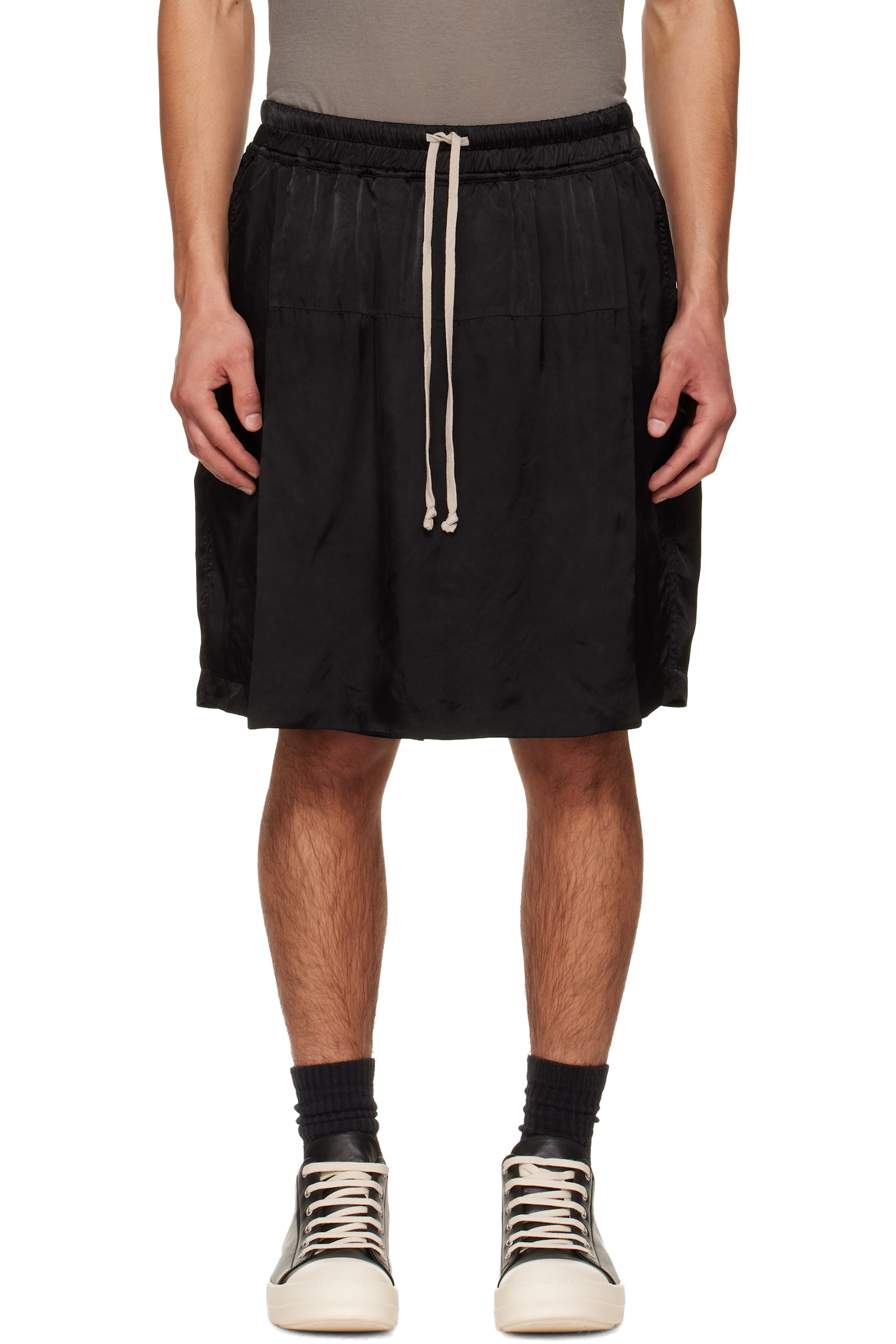 Rick Owens - Black Temple Kilt Shorts