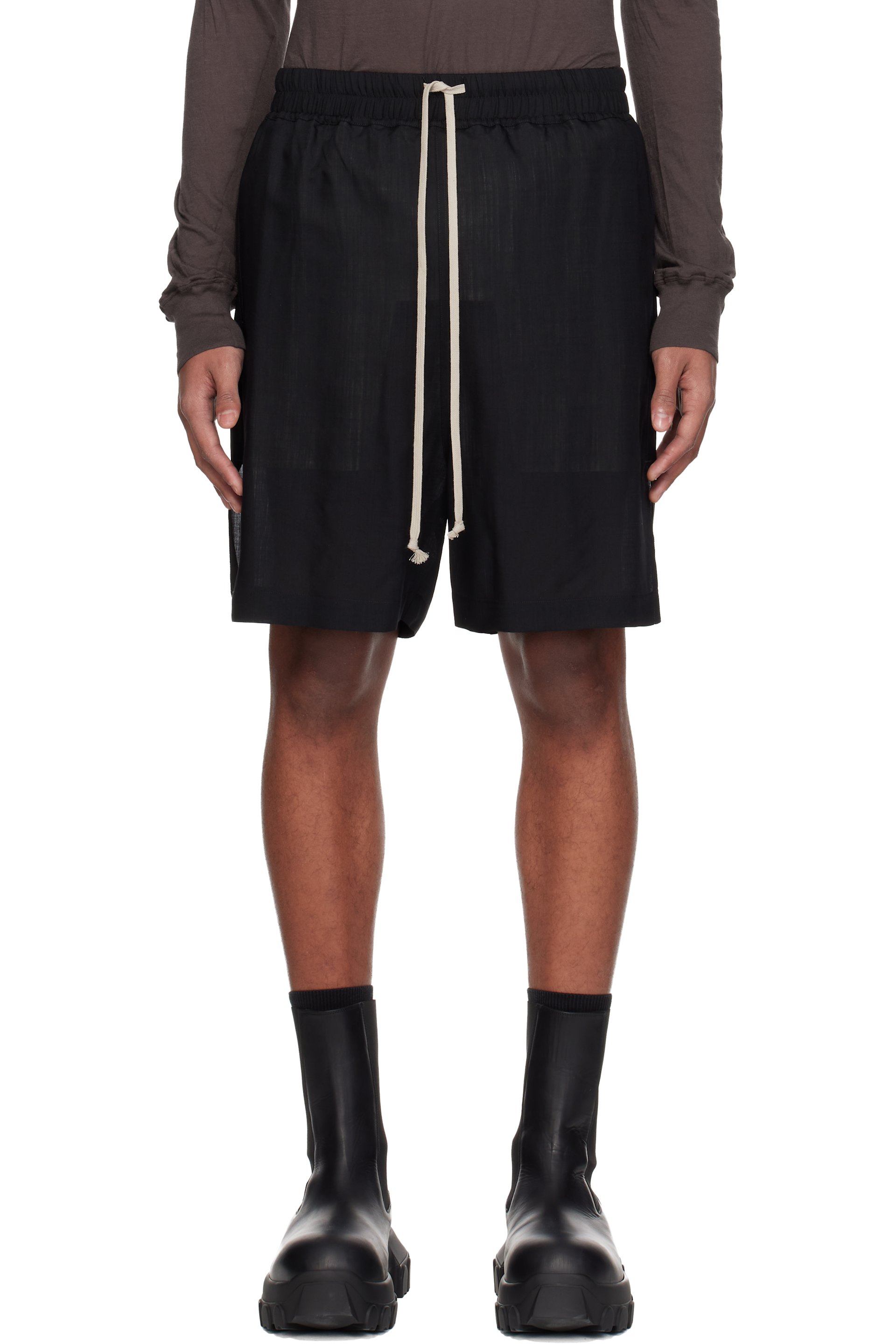 Rick Owens - Black Temple Boxer Shorts
