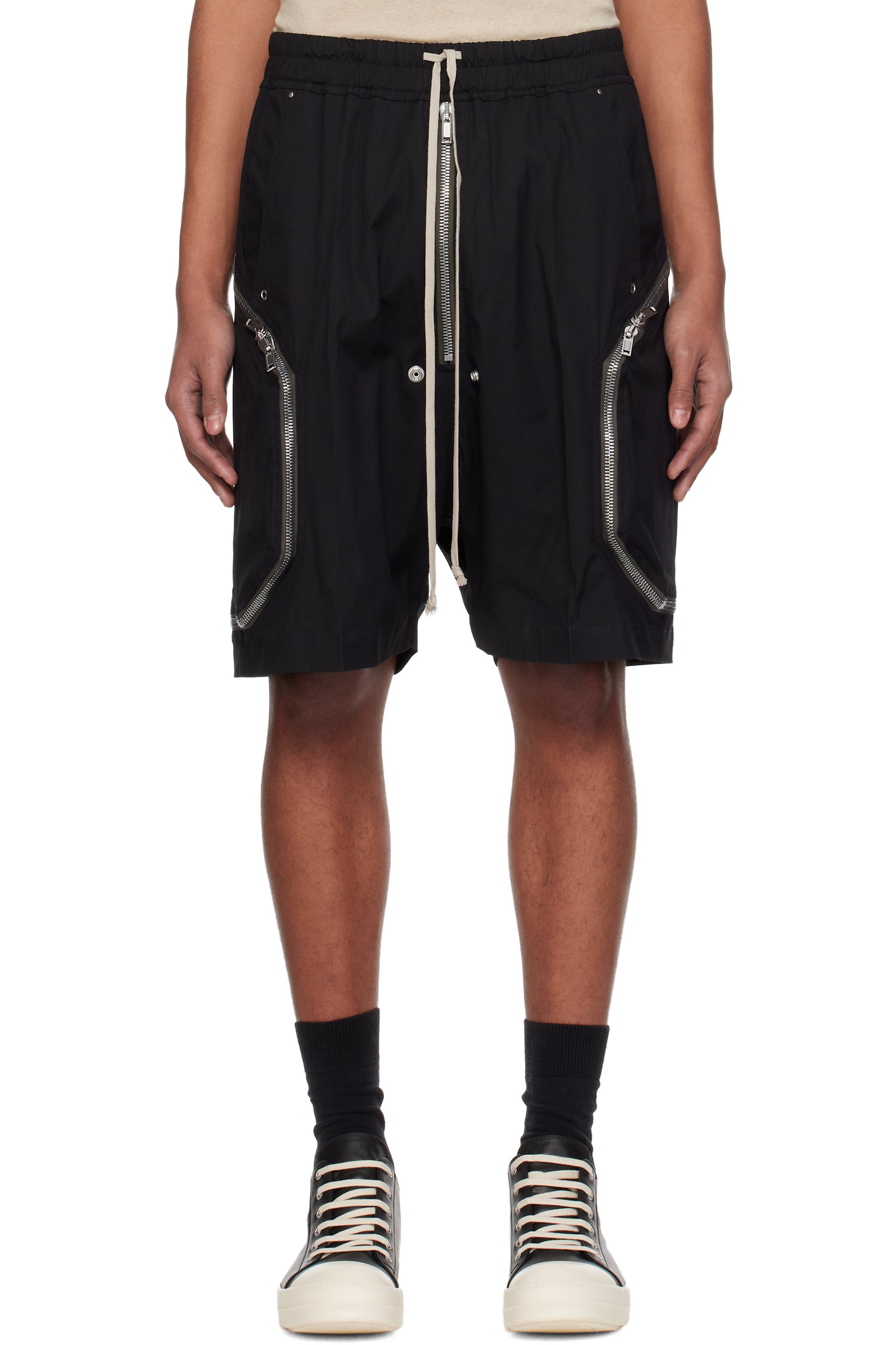Rick Owens - Black Temple Heizer Bela Shorts