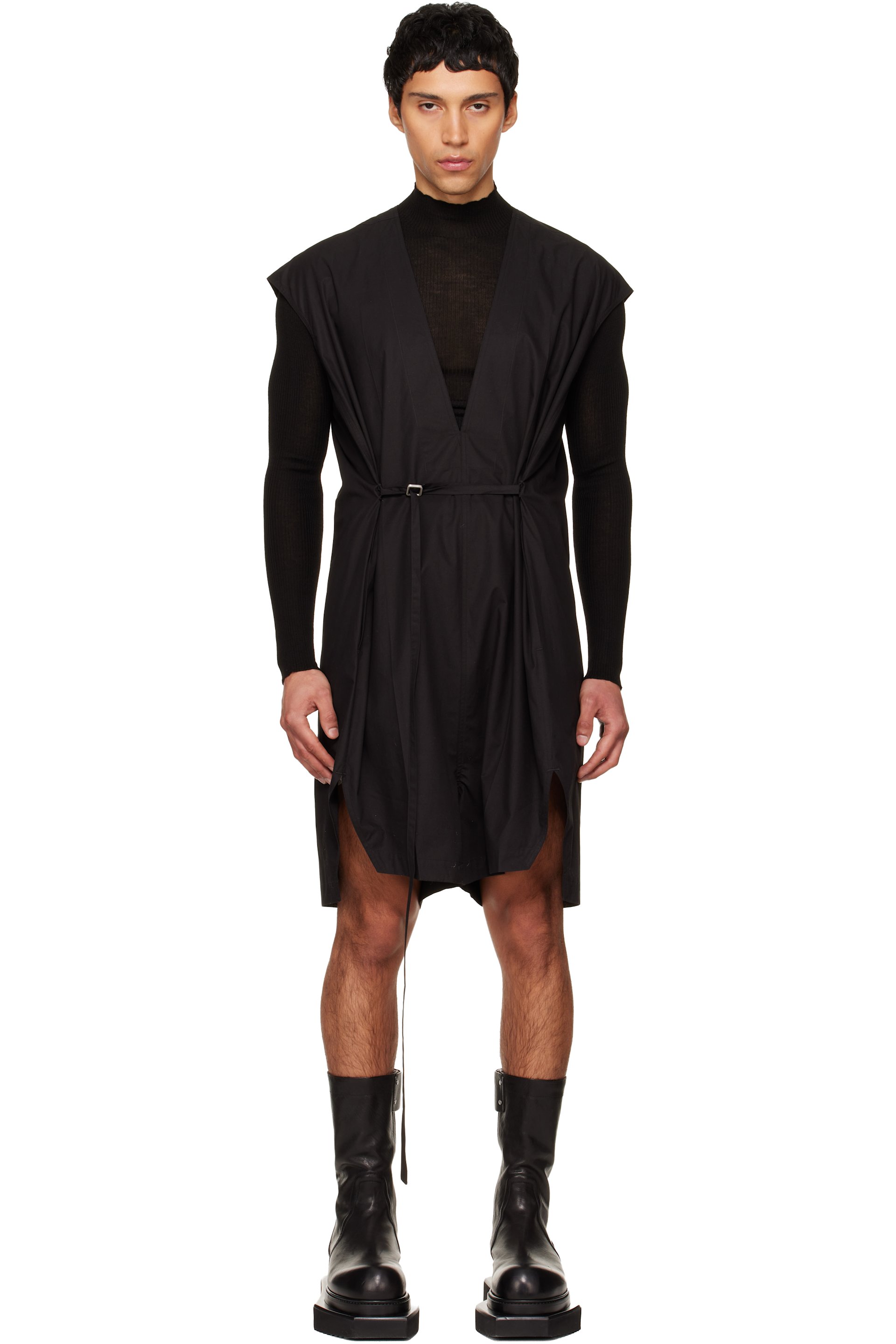 Rick Owens - Black Temple SL Short Jumpsuit