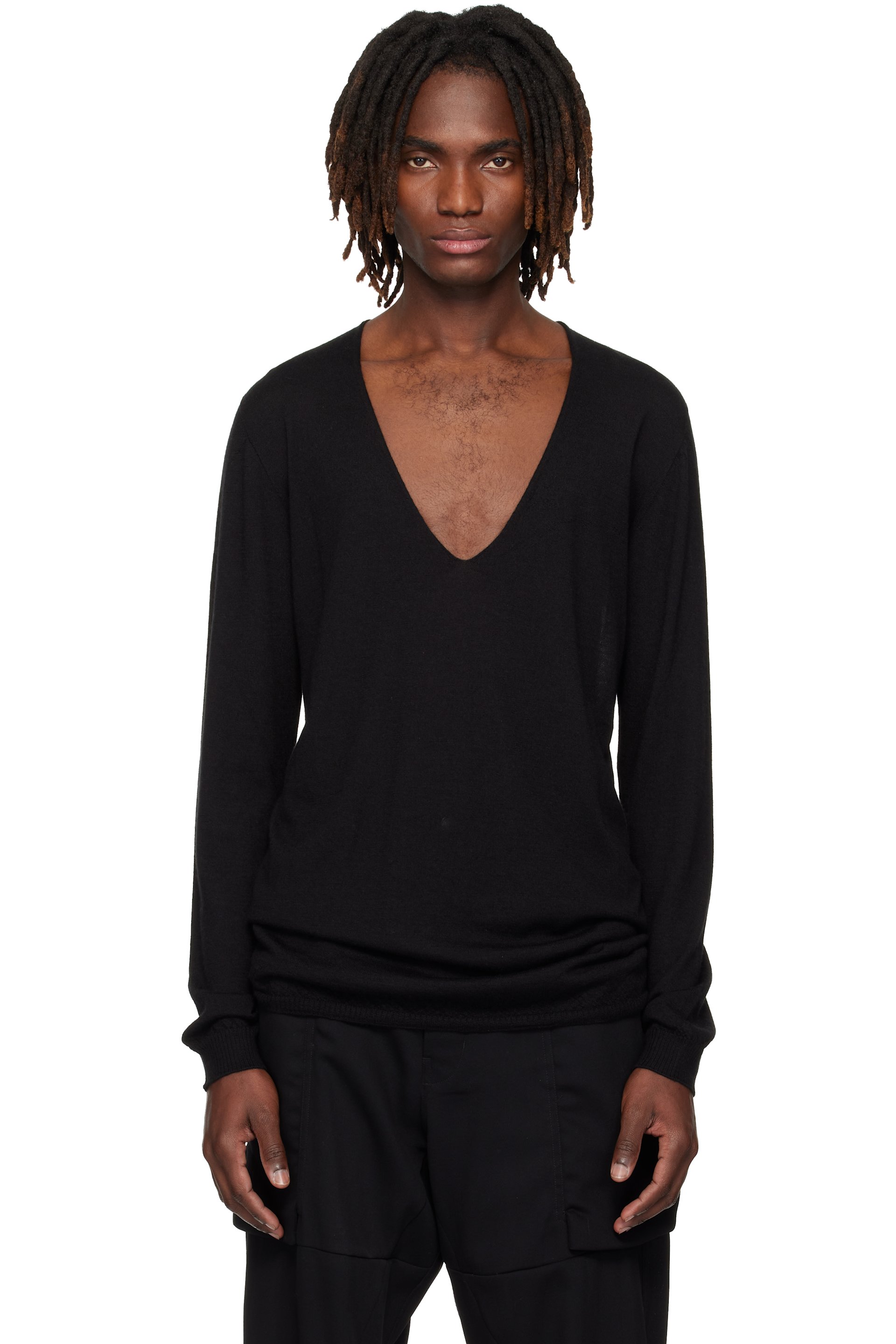 メンズ用 Rick Owens Vネック | SSENSE 日本