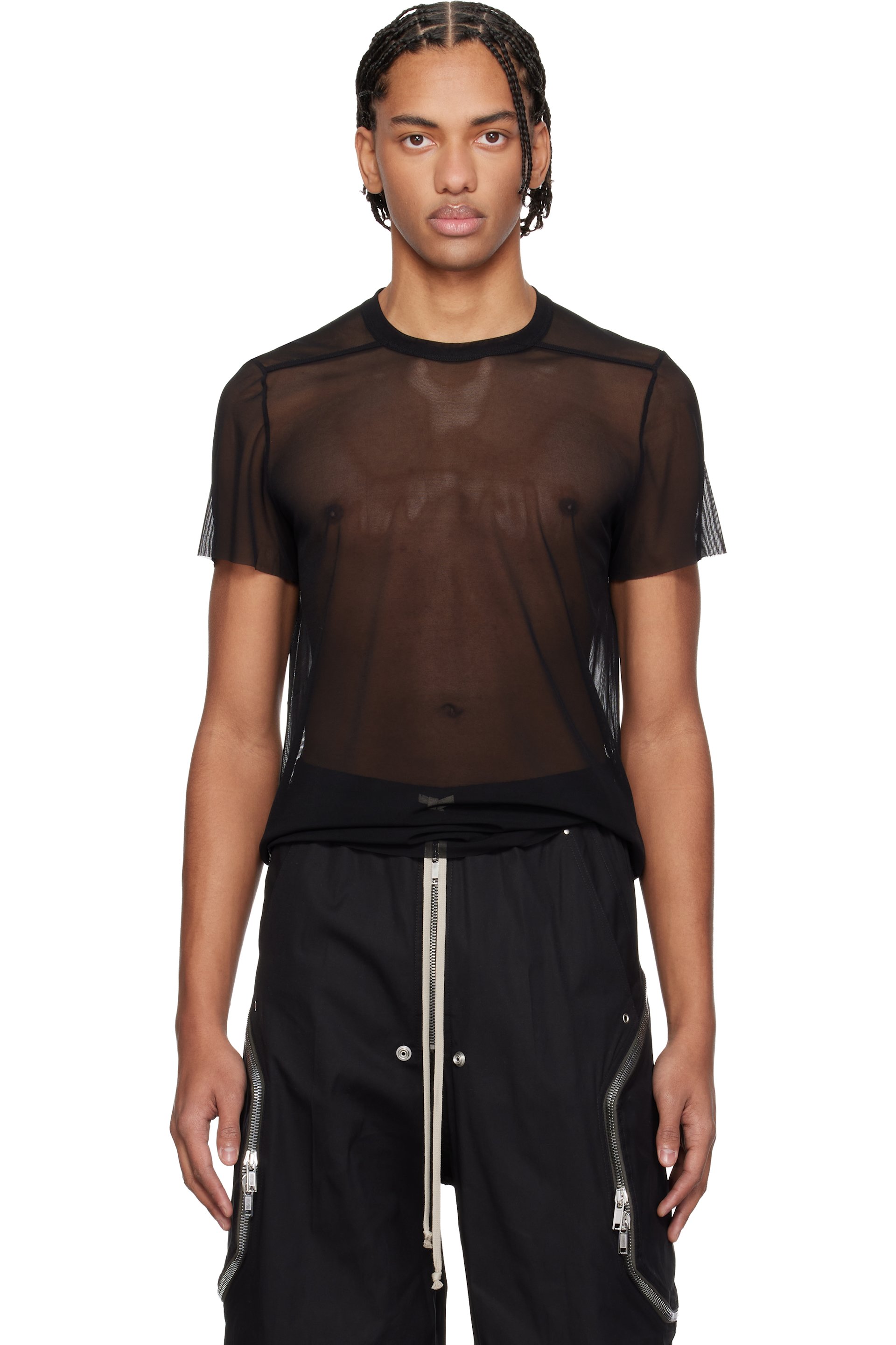 Rick Owens - Black Temple Short Level T-shirt