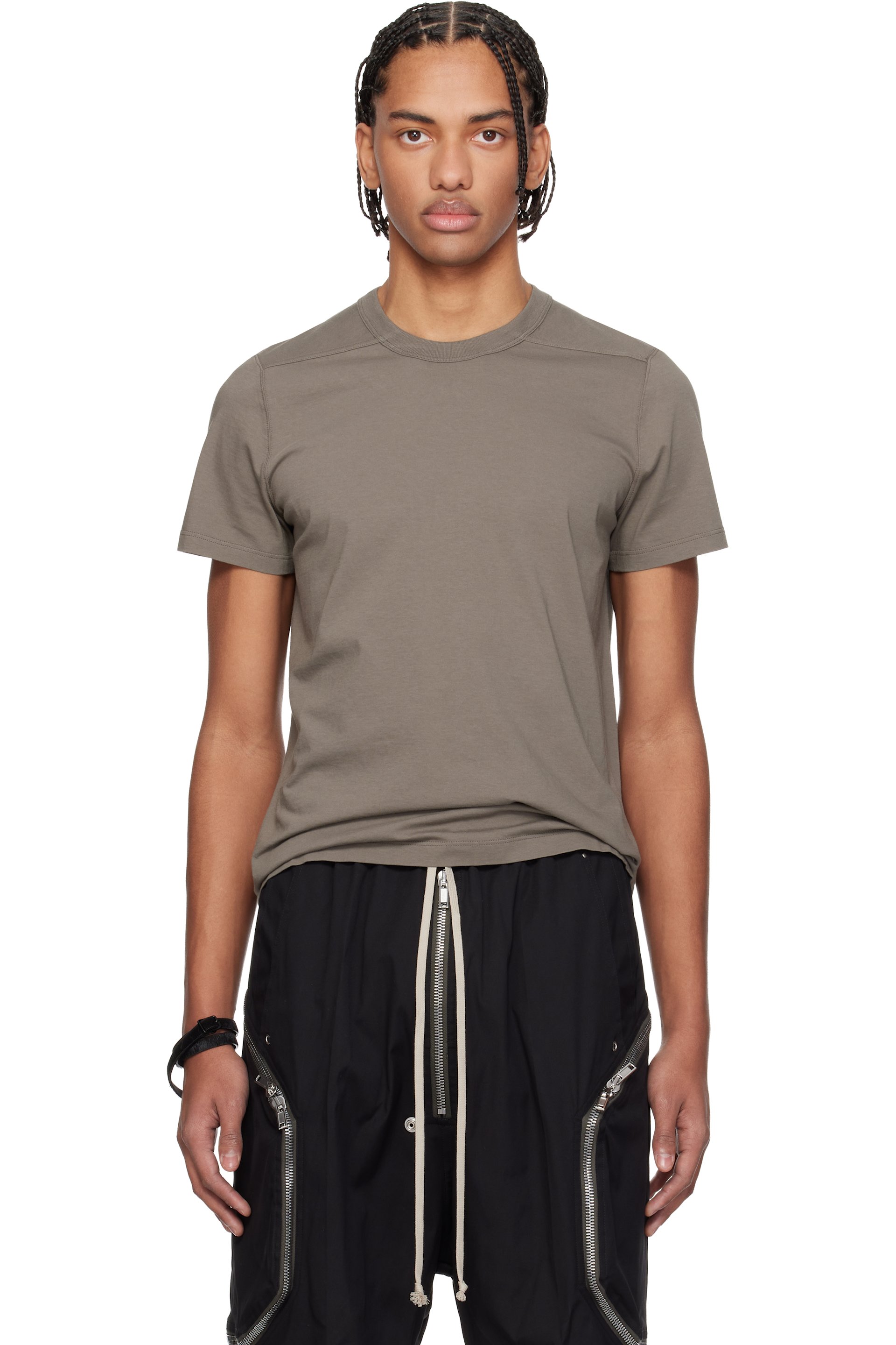 Rick Owens - Gray Temple Short Level T-shirt