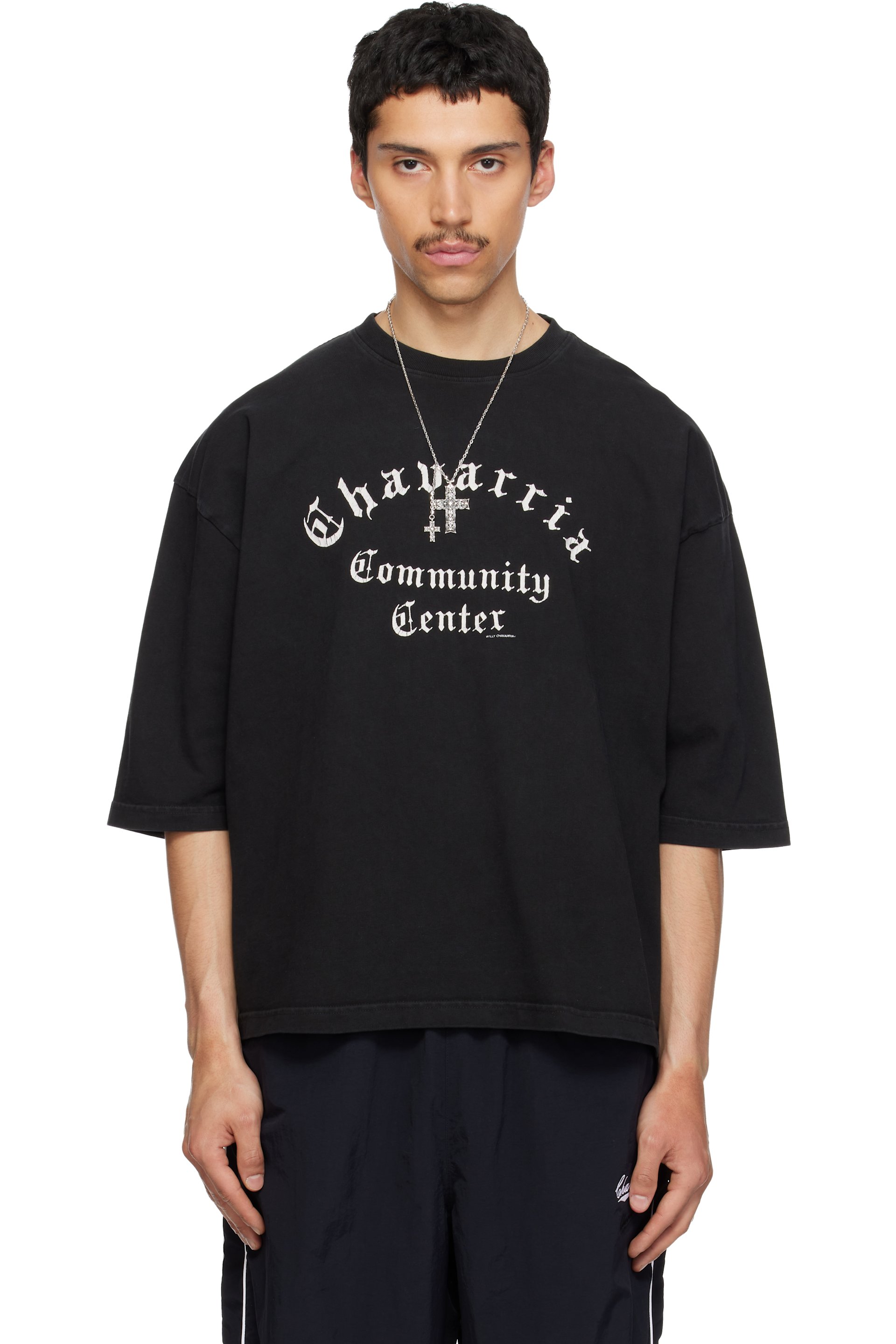 WILLY CHAVARRIA - T-shirt 'Community Center' Buffalo noir