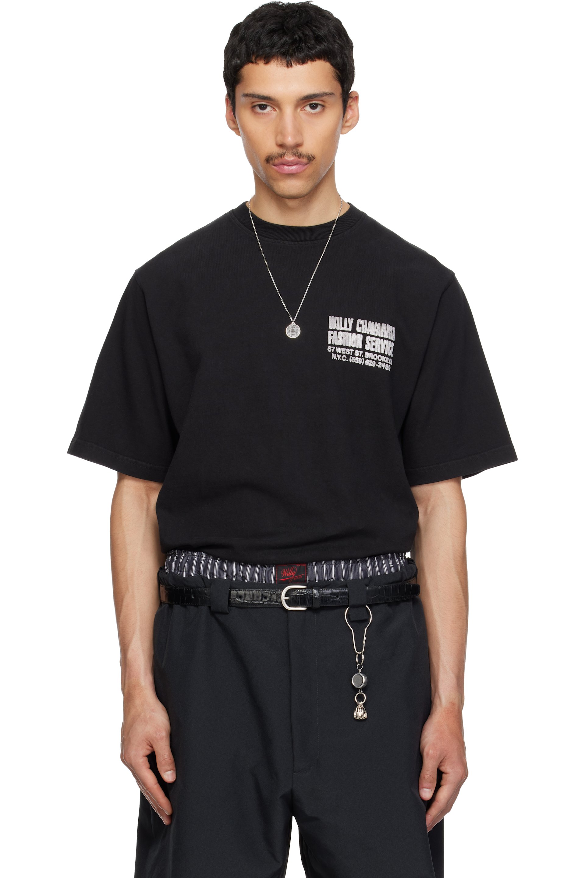 WILLY CHAVARRIA - T-shirt 'Fashion Services' noir