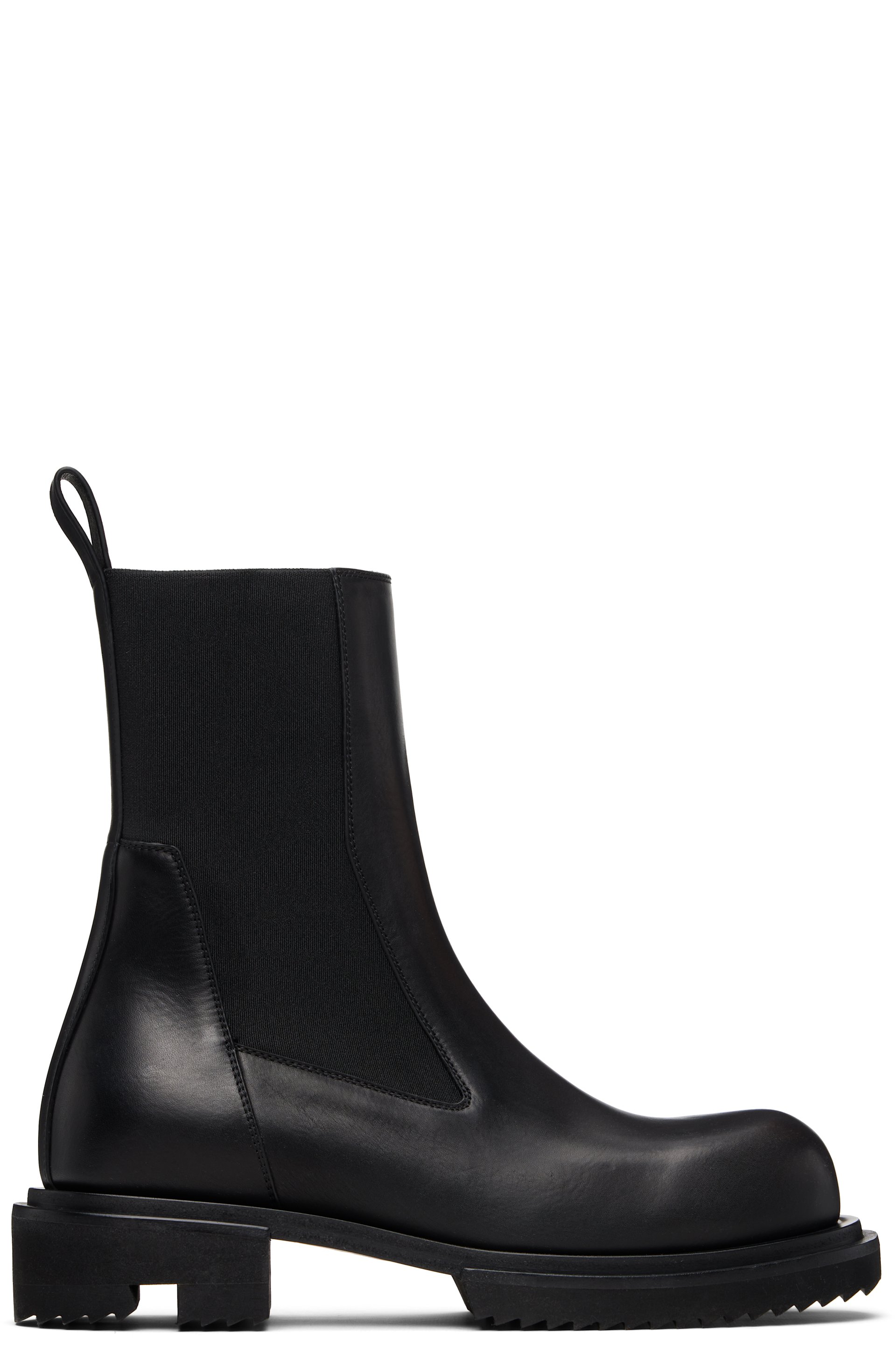 Rick Owens - Black Temple Beatle Gabe Chelsea Boots