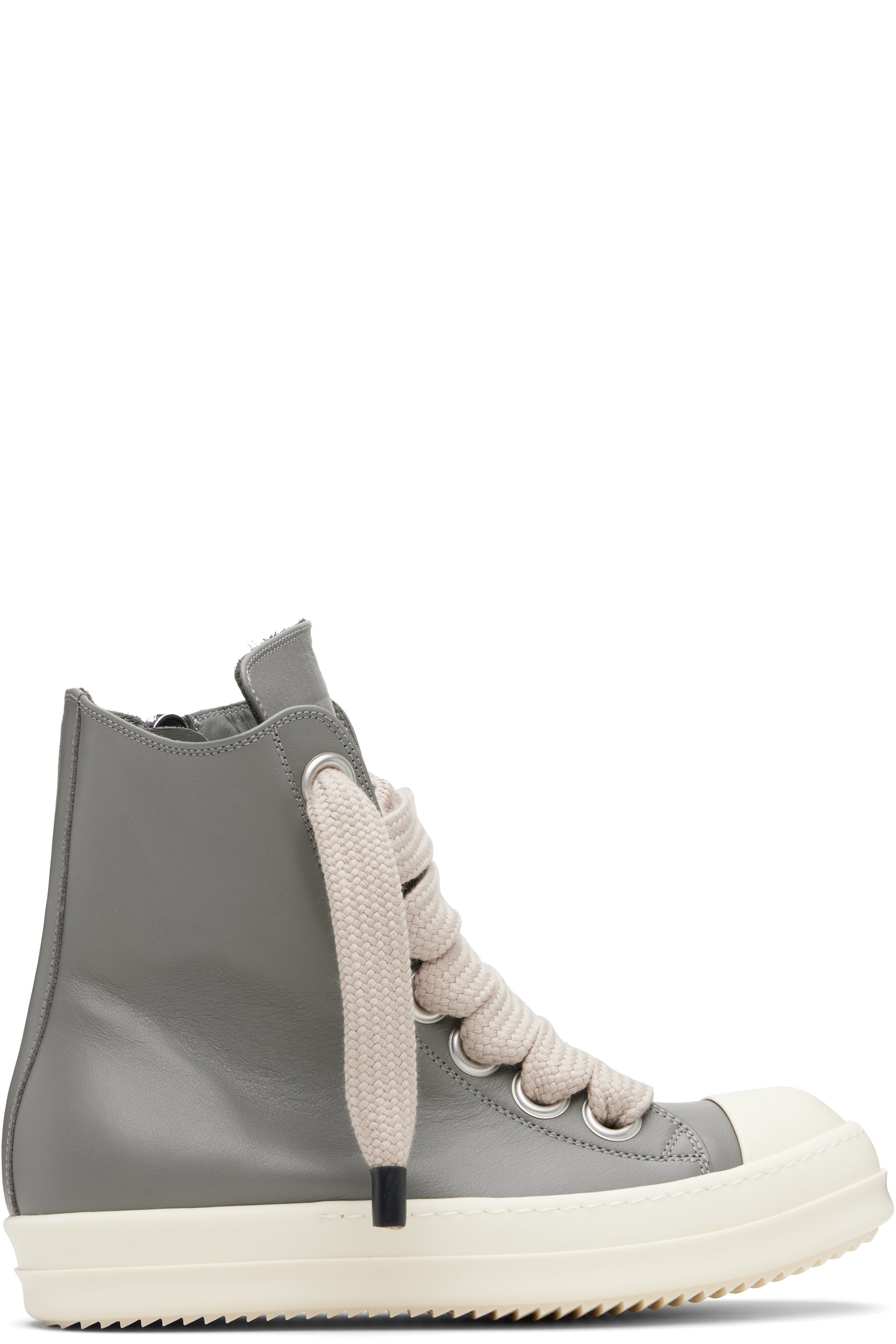 Rick Owens - Gray Temple Jumbolace Sneakers