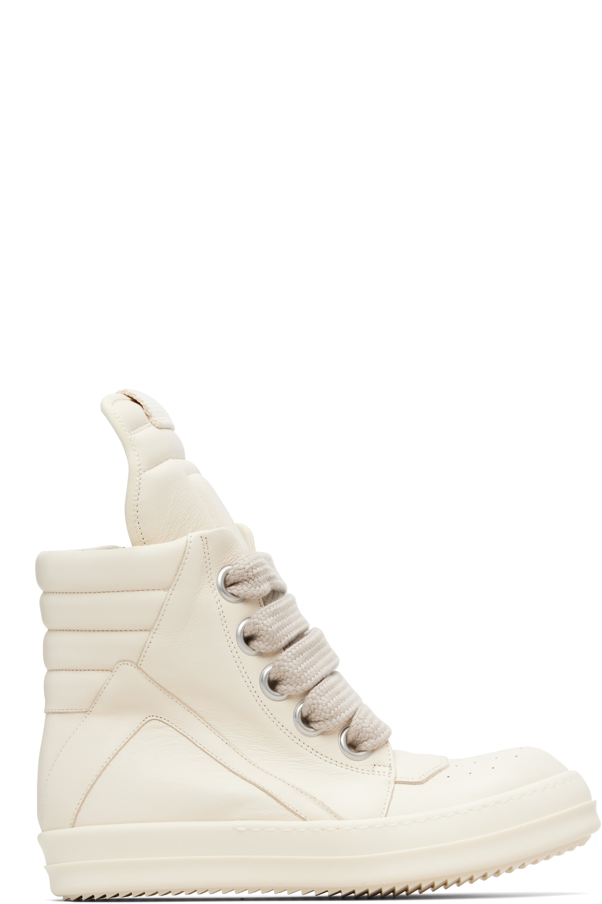Rick Owens - Off-White Temple Jumbolace Geobasket Sneakers