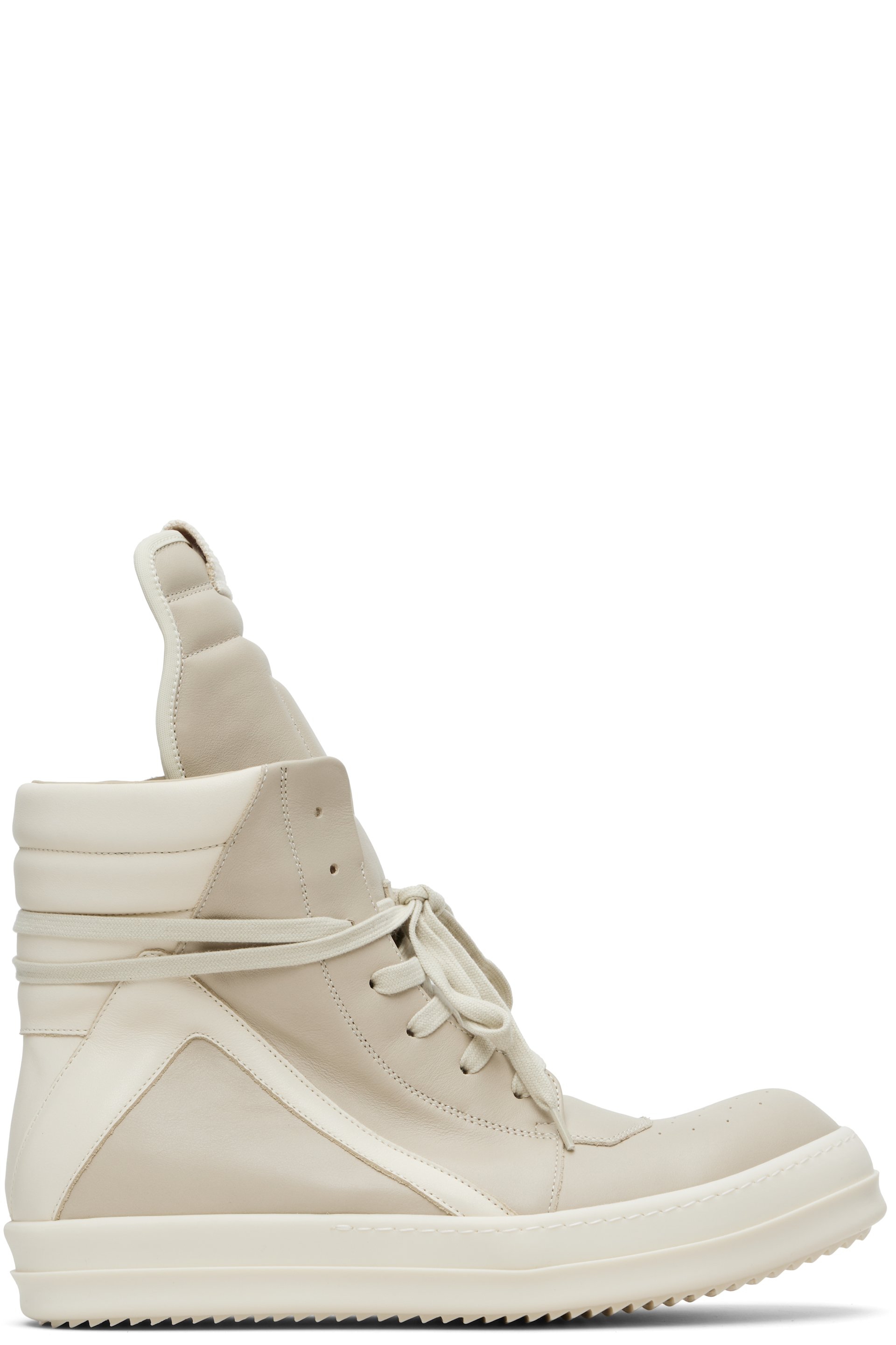 Rick Owens - Off-White Temple Geobasket Sneakers