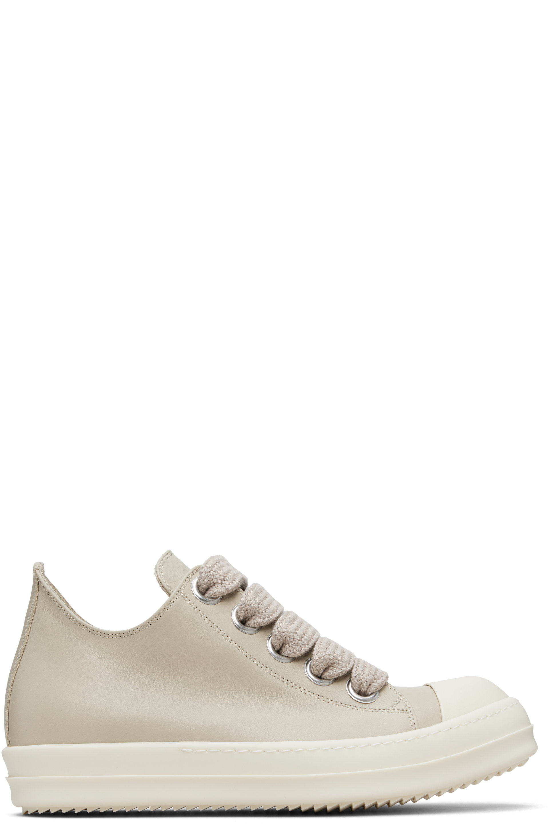 Rick Owens - Off-White Temple Jumbolace Low Sneaks Sneakers
