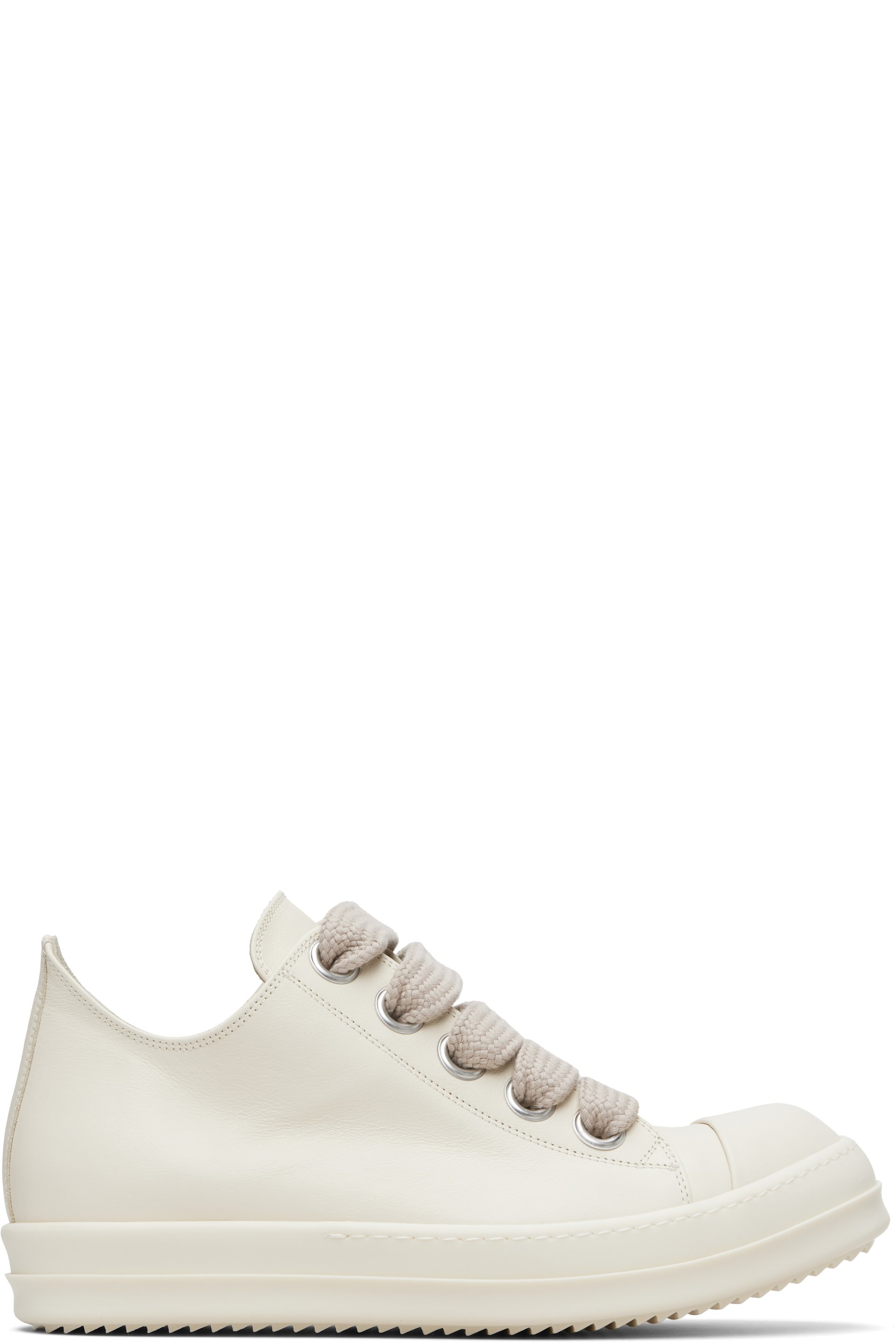 Rick Owens - Off-White Temple Jumbolace Low Sneaks Sneakers