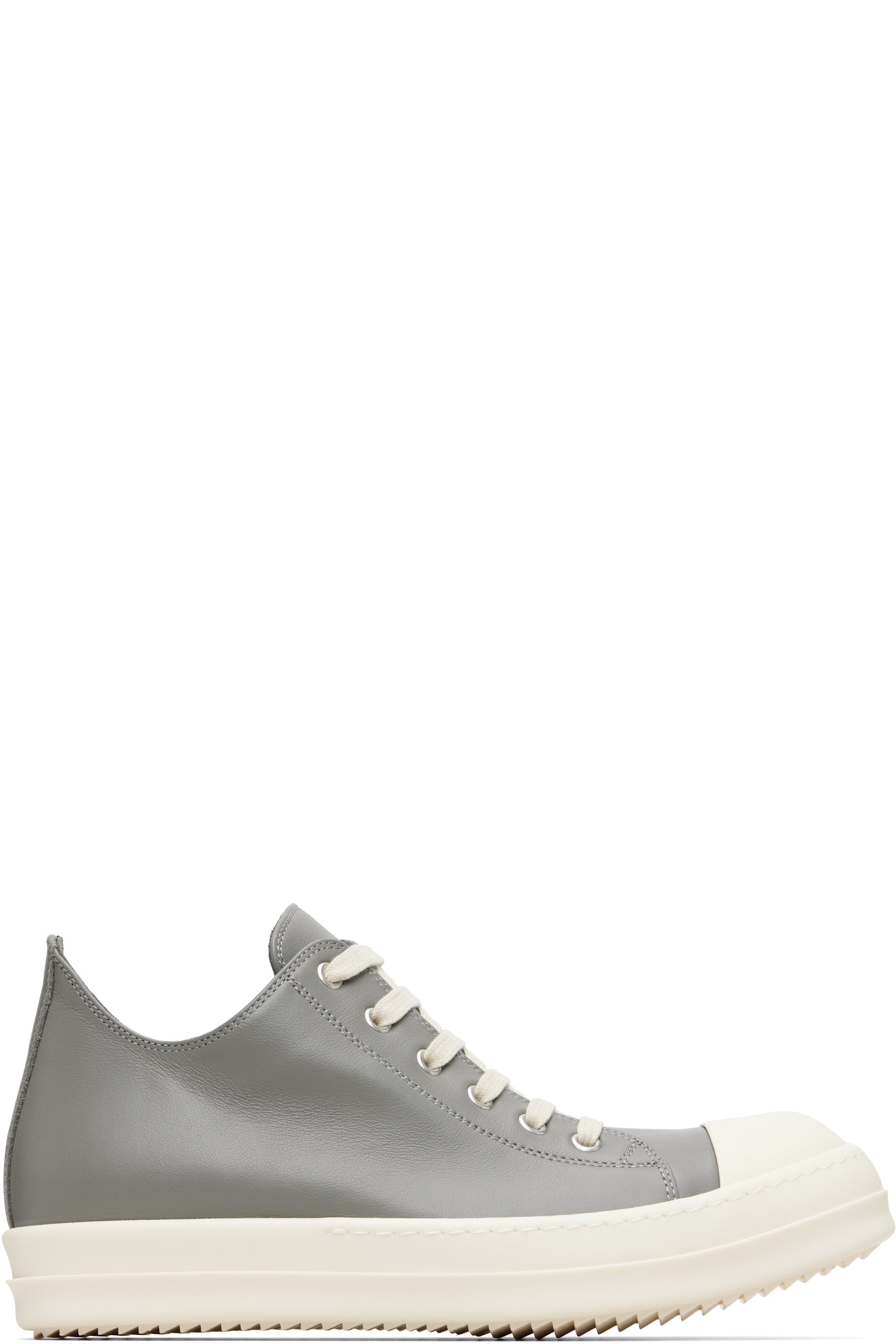 Rick Owens - Gray Temple Low Sneakers