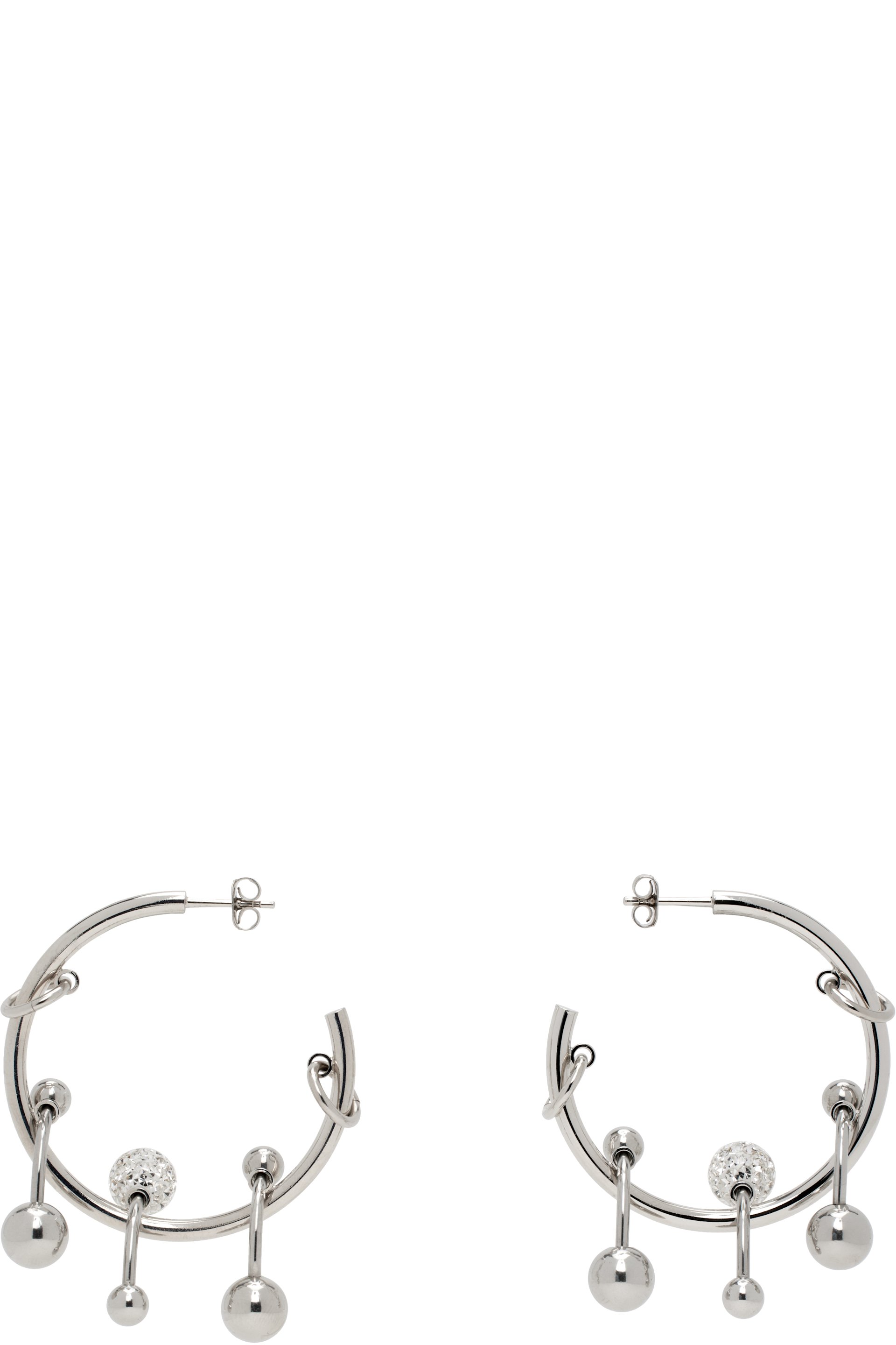 Justine Clenquet - Boucles d'oreilles Neve à cristaux