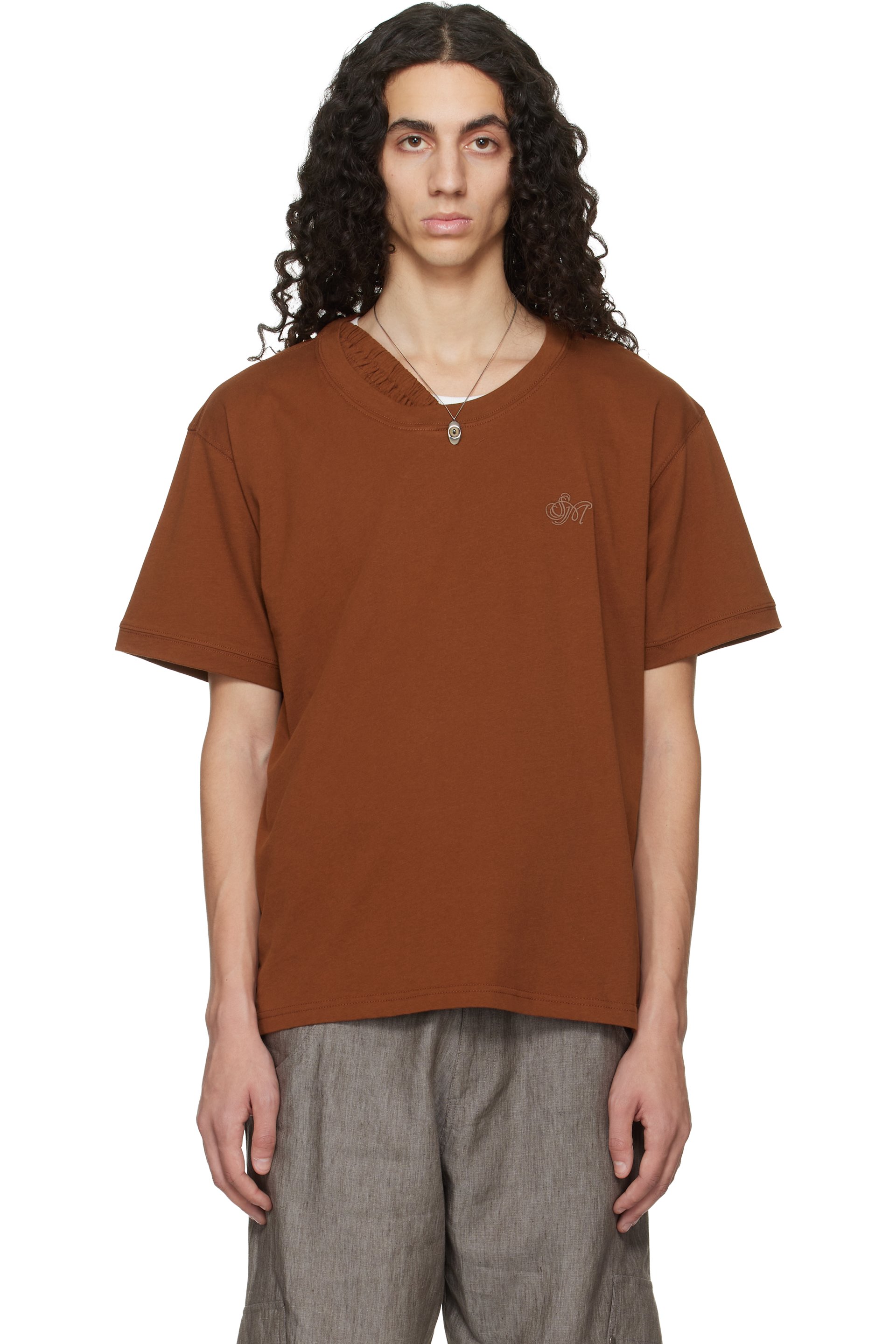Serapis - Tan Waistband T-shirt