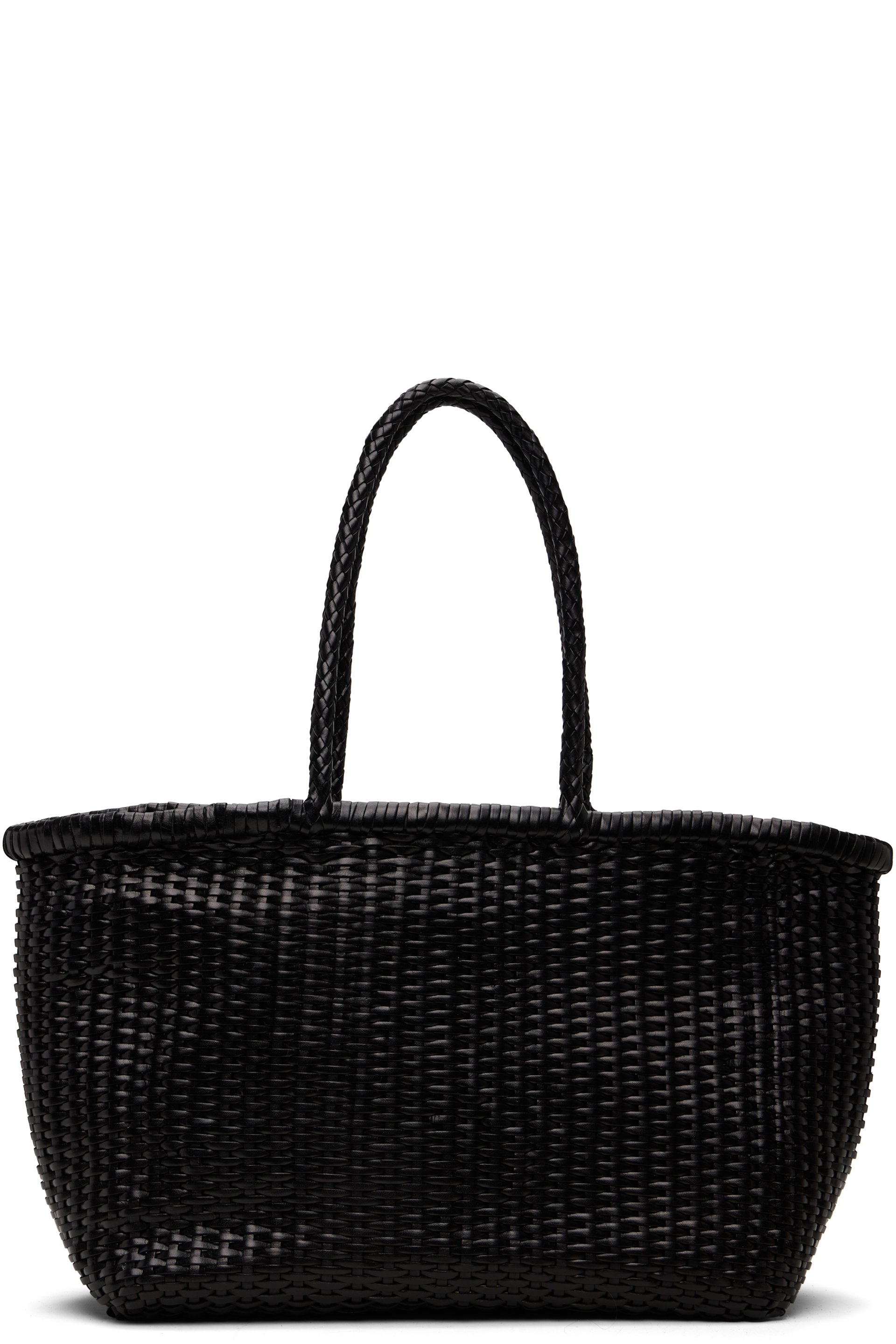 Dragon Diffusion: Black B Weave Big Tote | SSENSE
