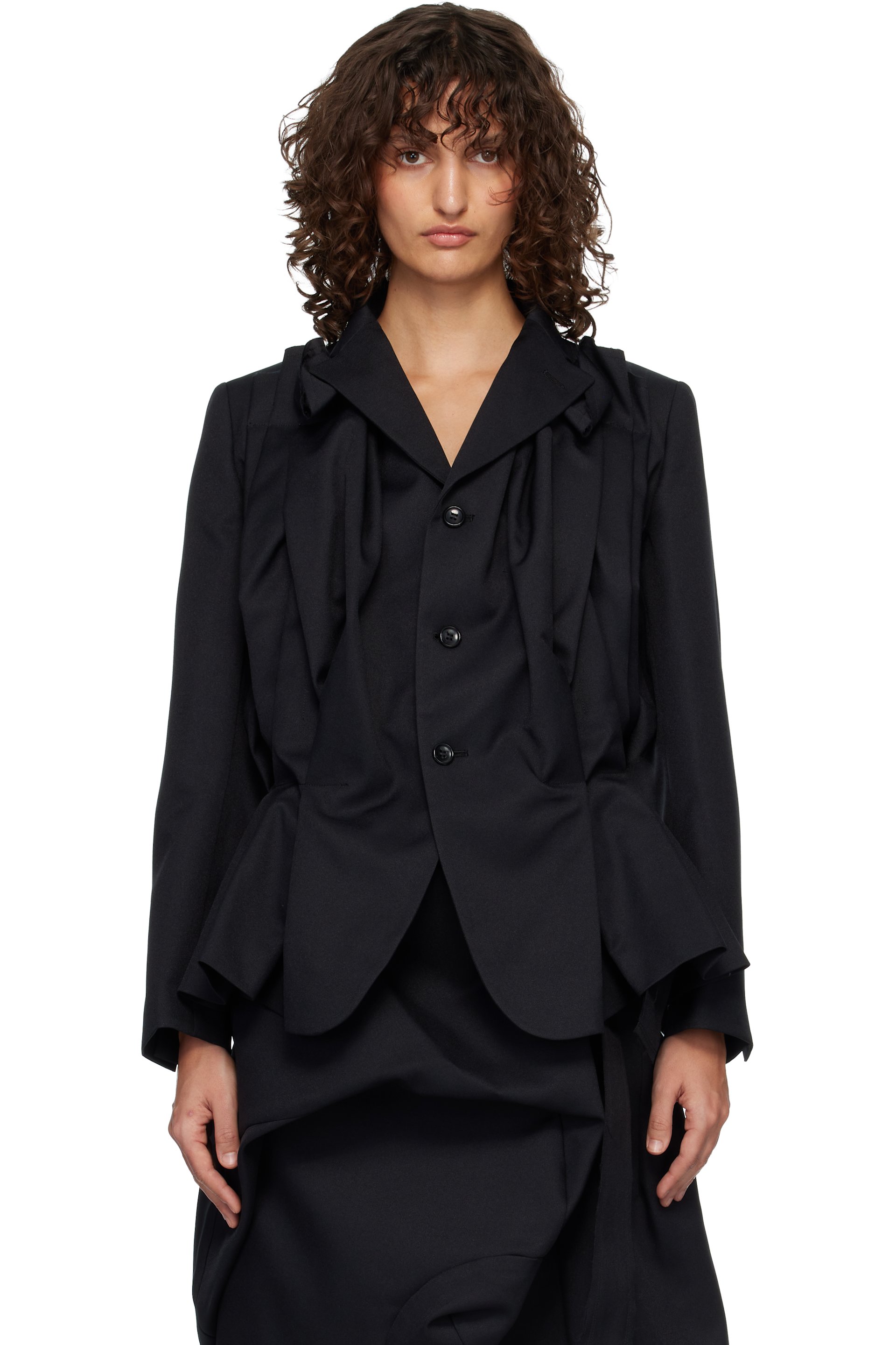 Comme des Garçons - Black Twill Blazer