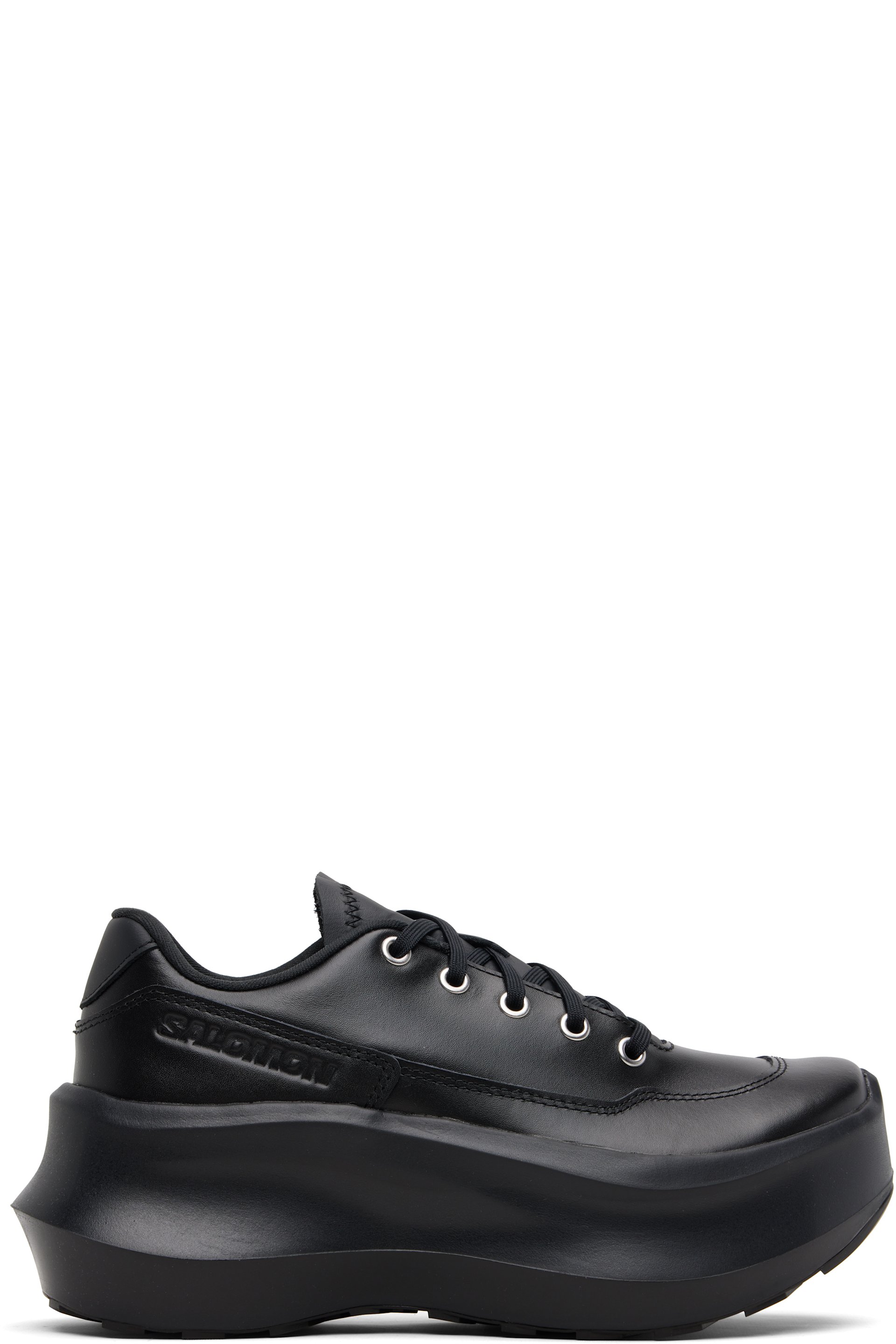 Comme des Garçons - Baskets SR811 noires à plateforme édition Salomon