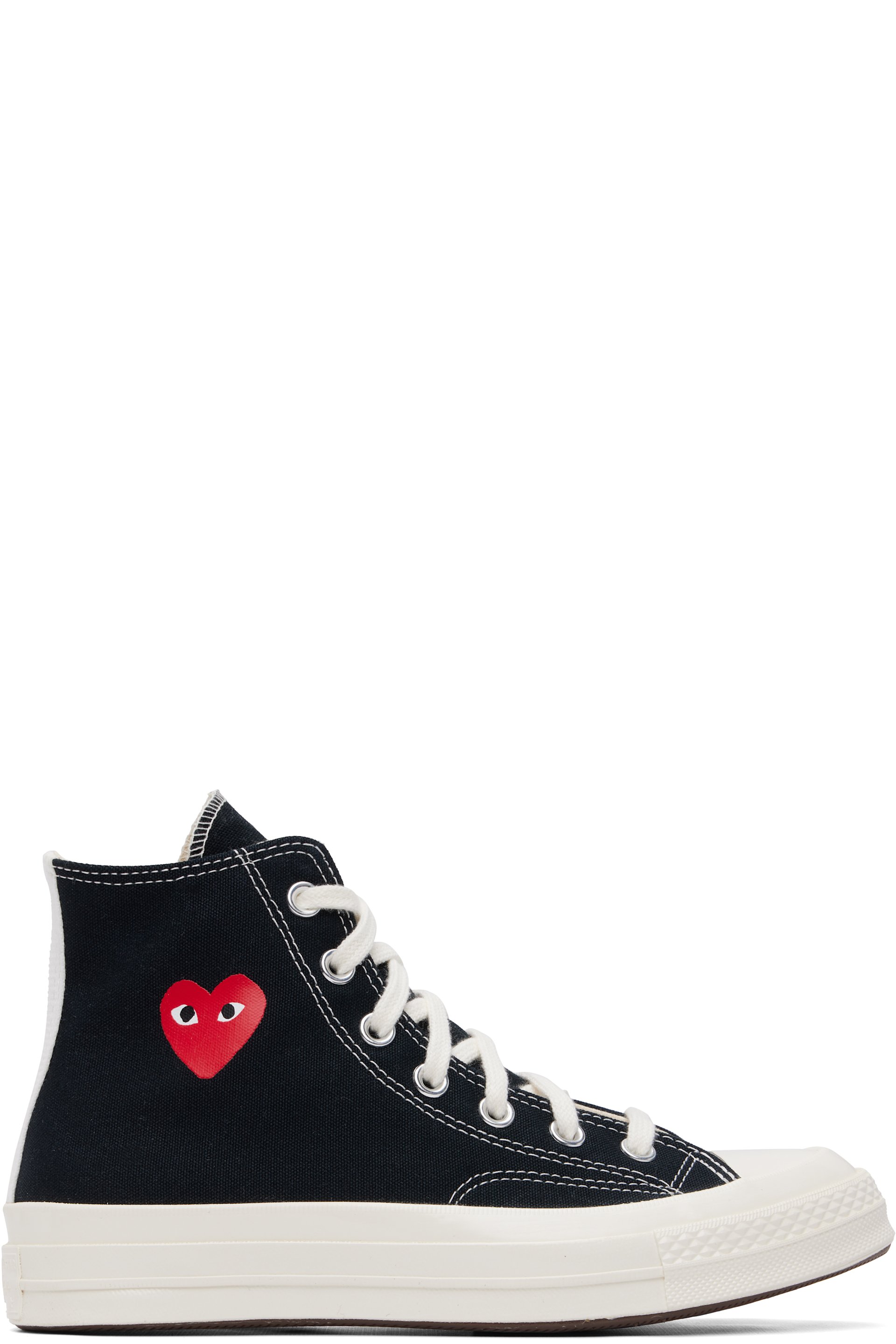 COMME des GARÇONS PLAY - Black Converse Edition Chuck 70 OG Single Heart Sneakers