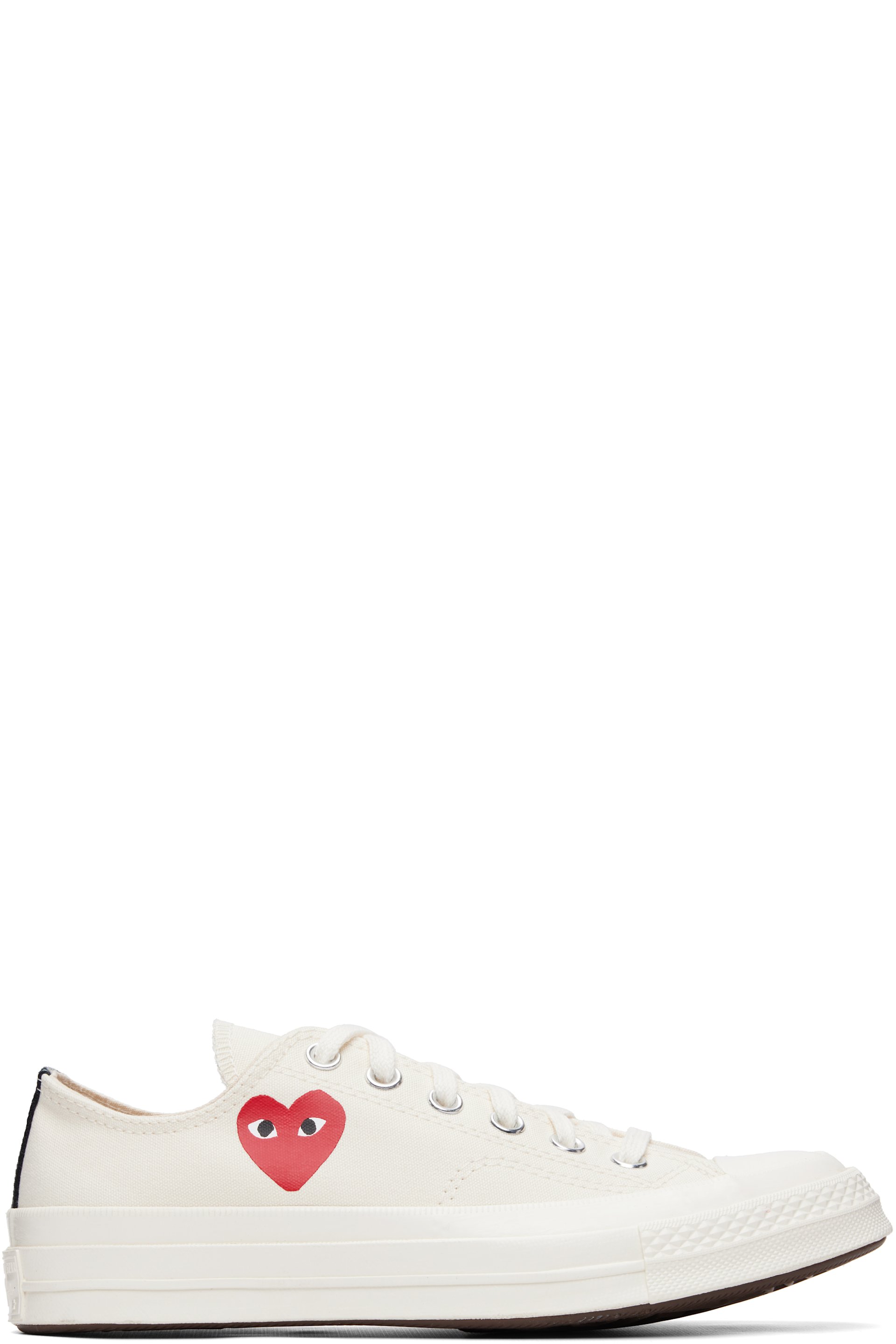 COMME des GARÇONS PLAY - Off-White Converse Edition Chuck 70 OG Single Heart Sneakers