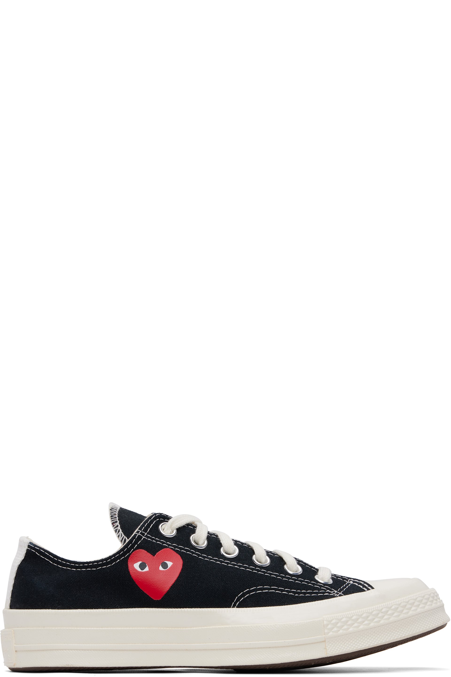 COMME des GARÇONS PLAY - Black Converse Edition Chuck 70 OG Single Heart Sneakers