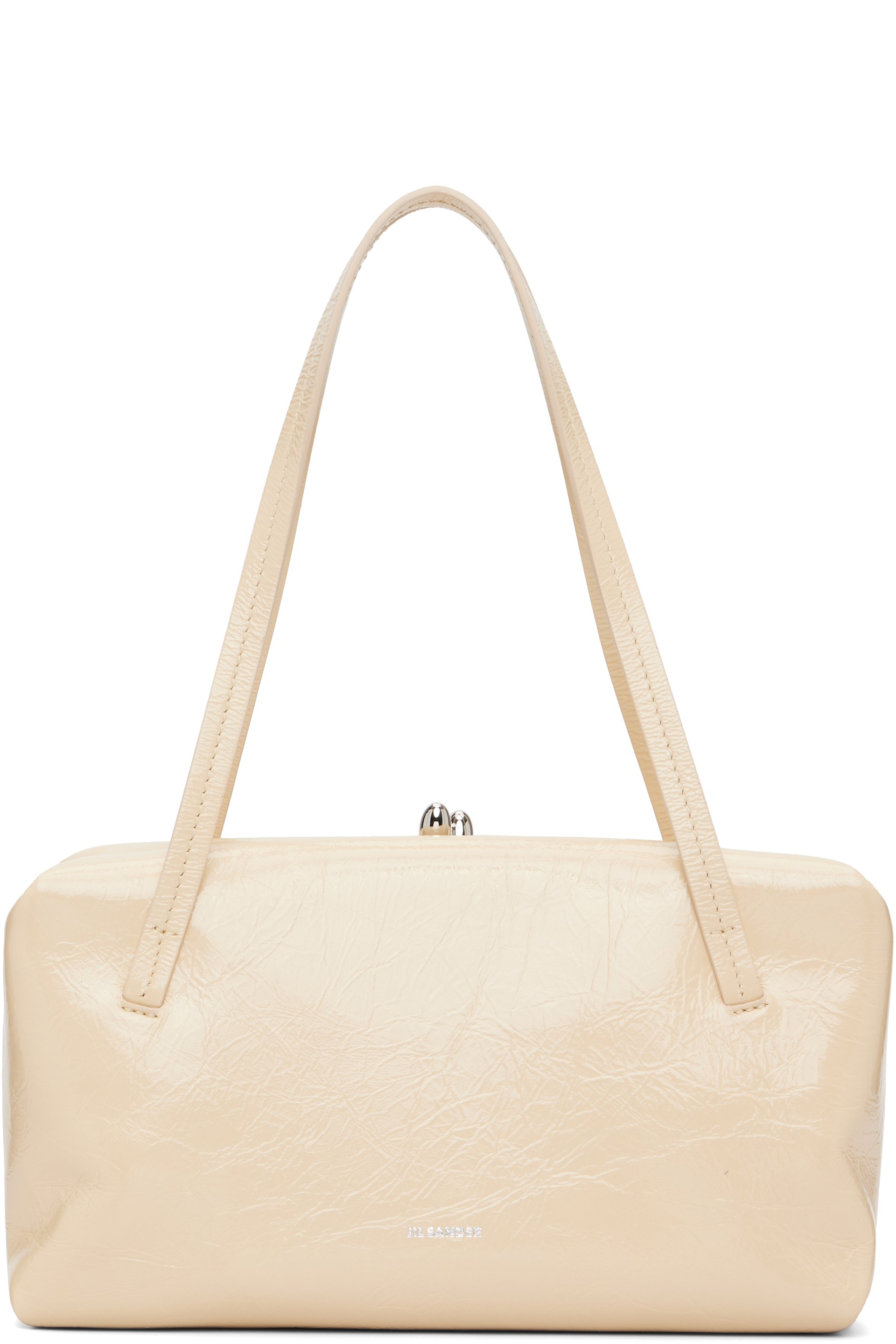 Jil Sander - Petit sac structuré Goji blanc cassé