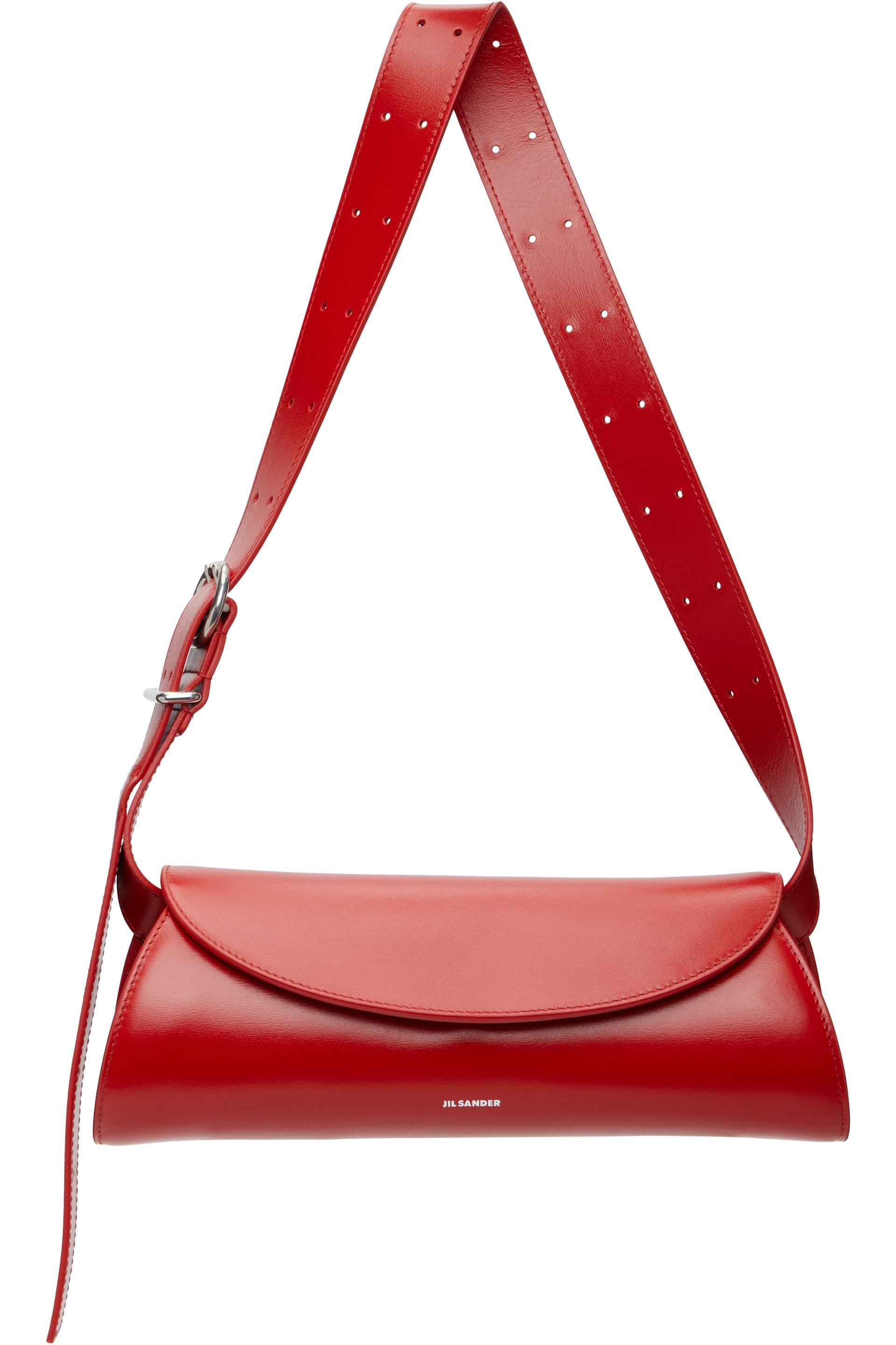 Jil Sander - Petit sac Cannolo rouge