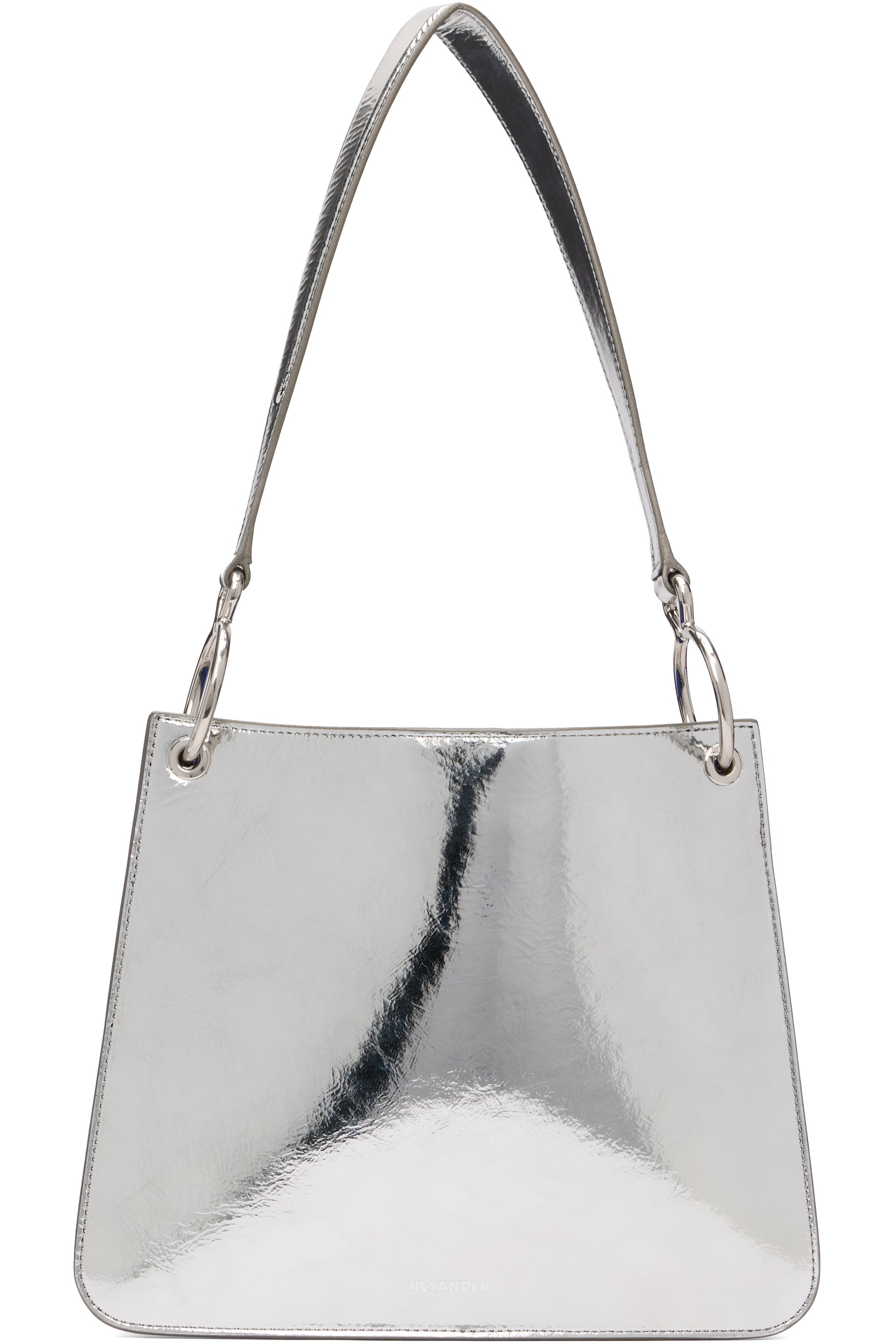 Jil Sander: Silver Otto Small Bag | SSENSE