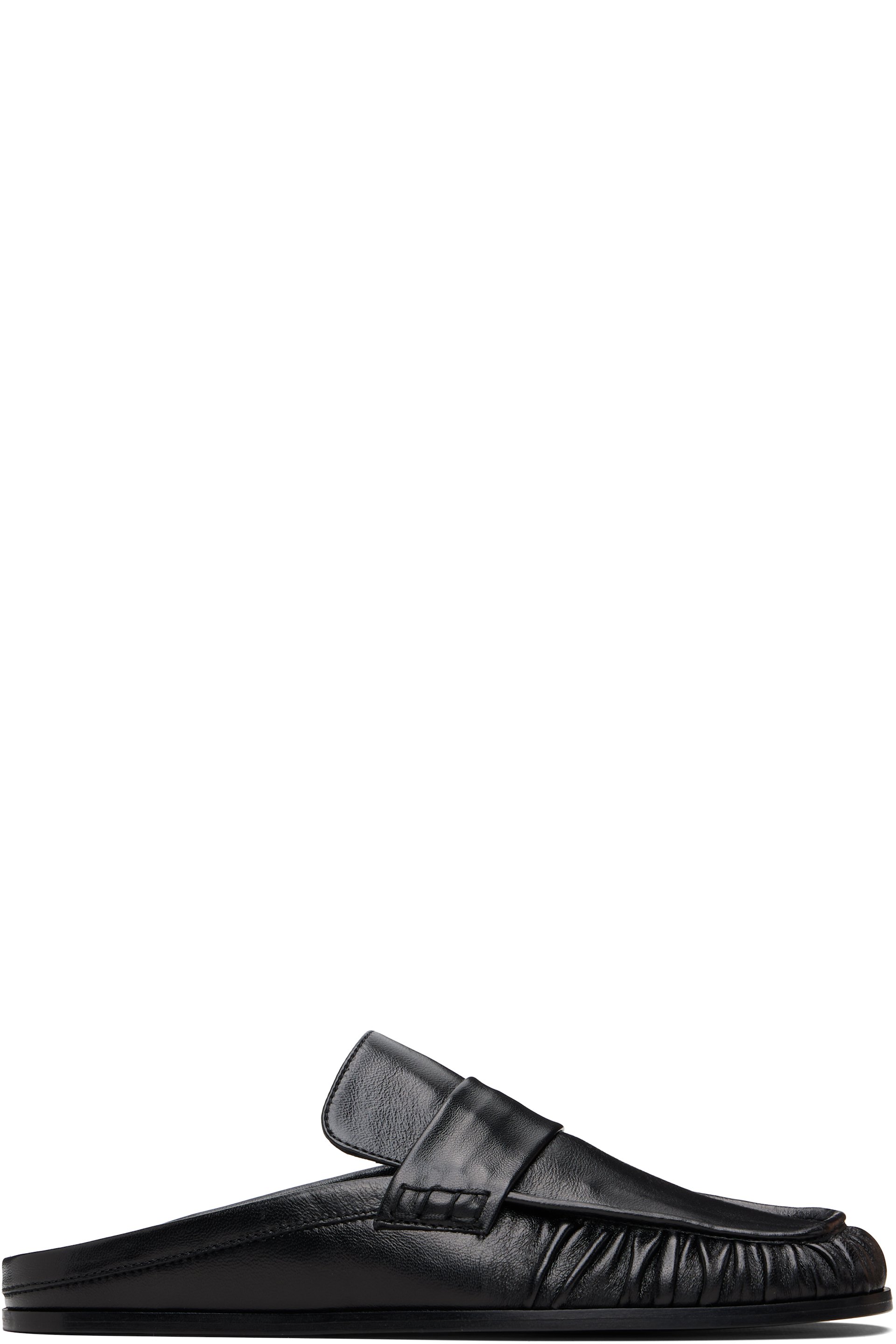 Jil Sander - Flâneurs noirs à bout de style mocassin