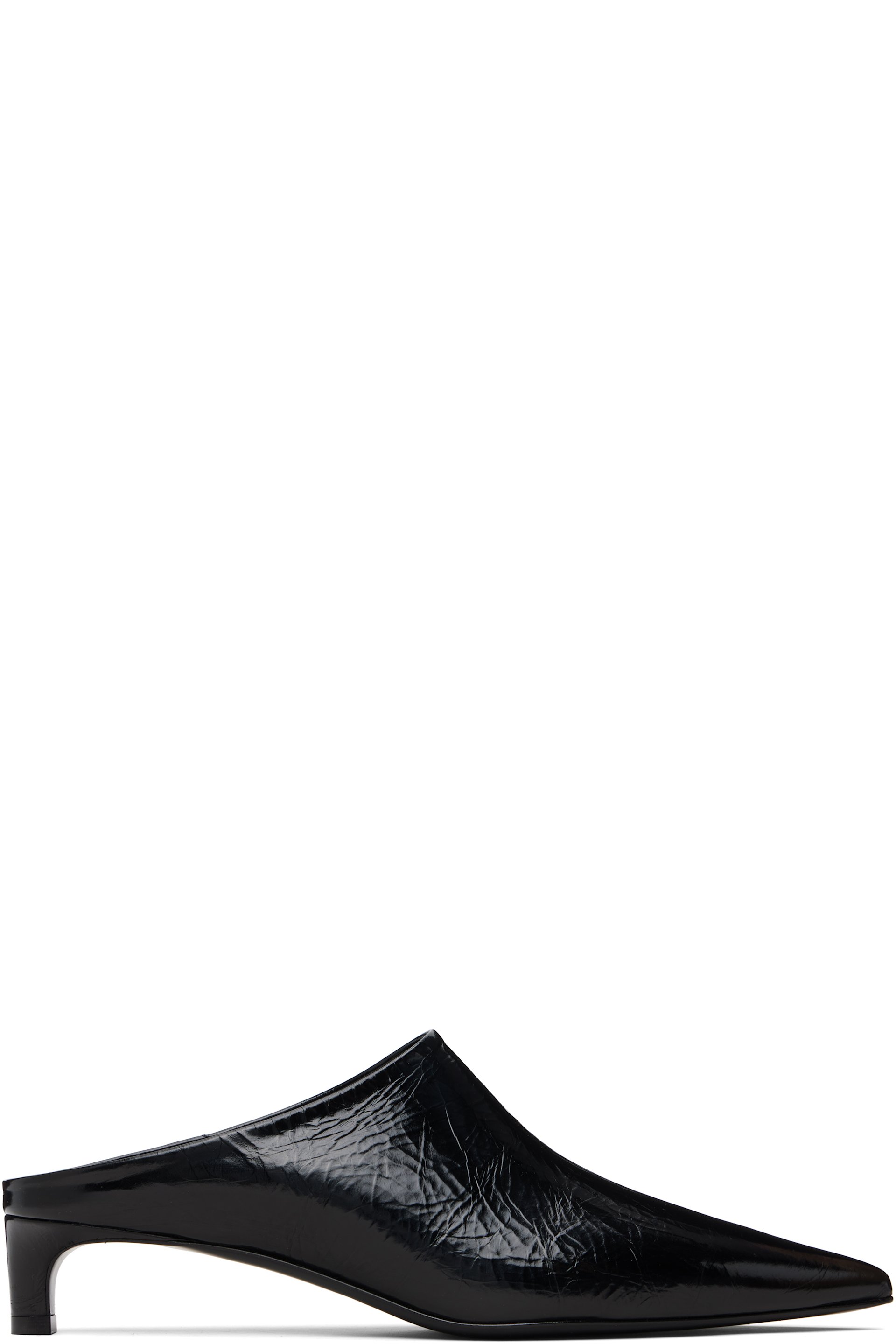 Jil Sander - Mules à talon noires