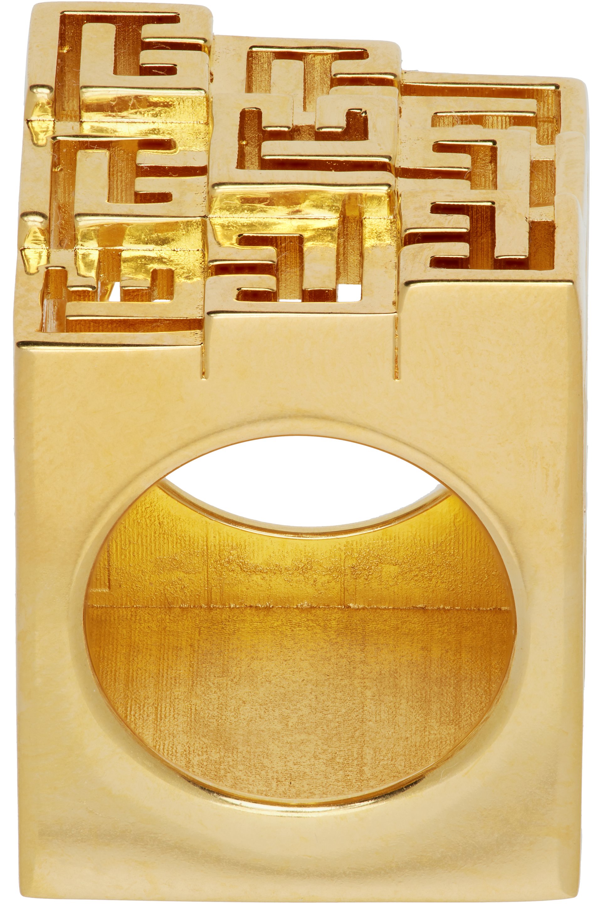 Balmain - Bague à logo PB