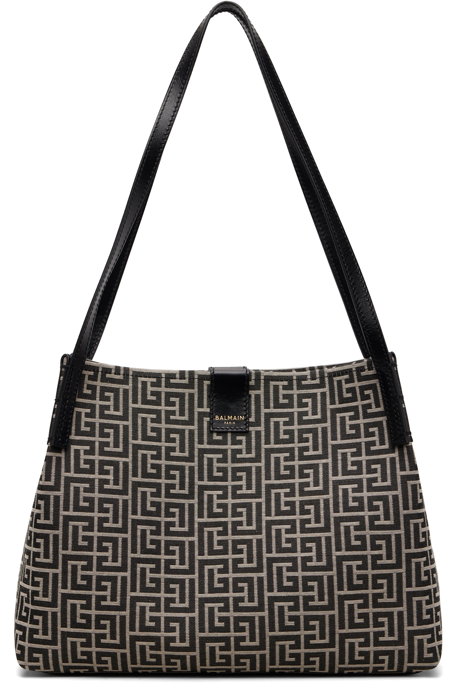 Balmain - Petit sac noir et blanc cassé