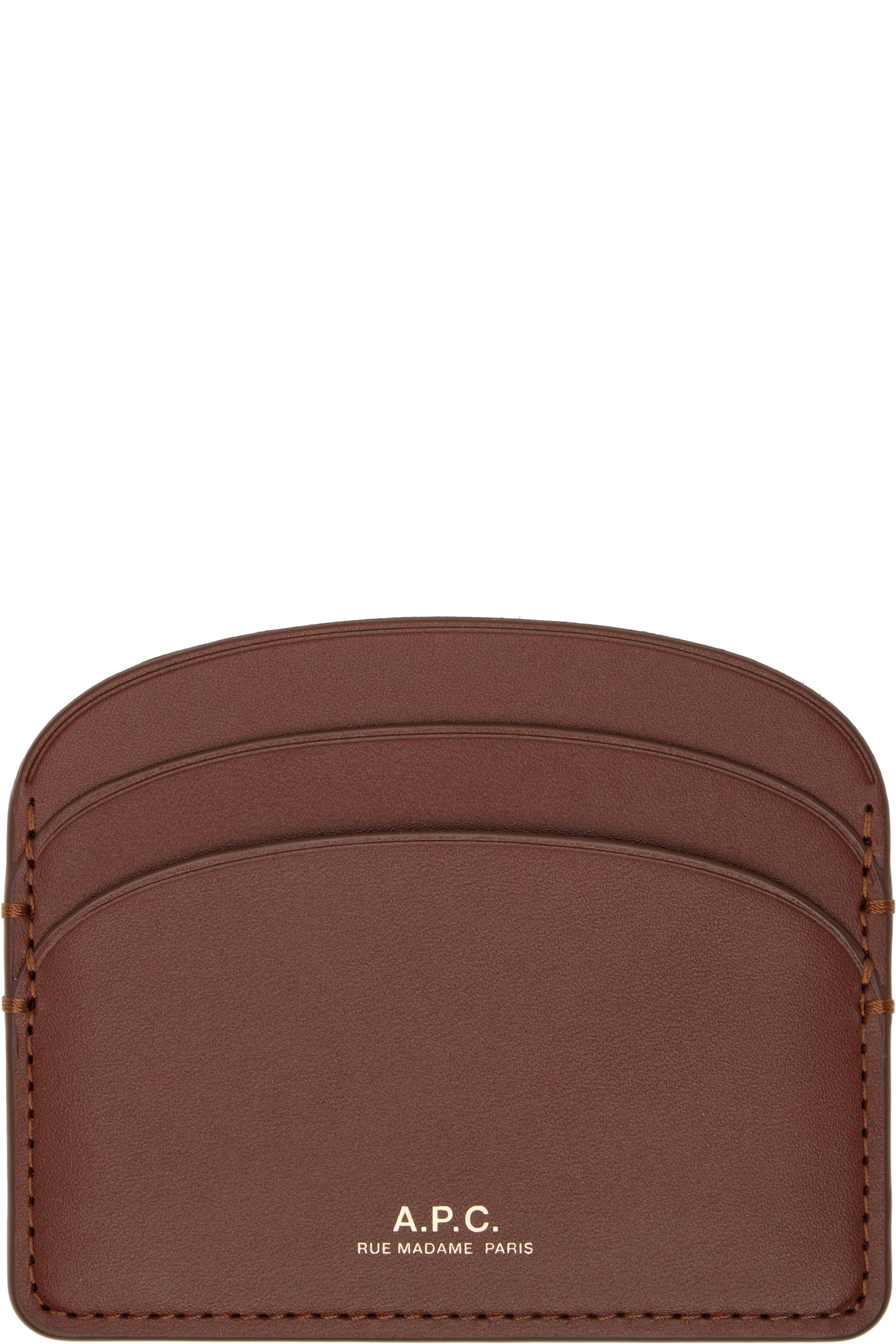 A.P.C. - Porte-carte Demi-lune brun
