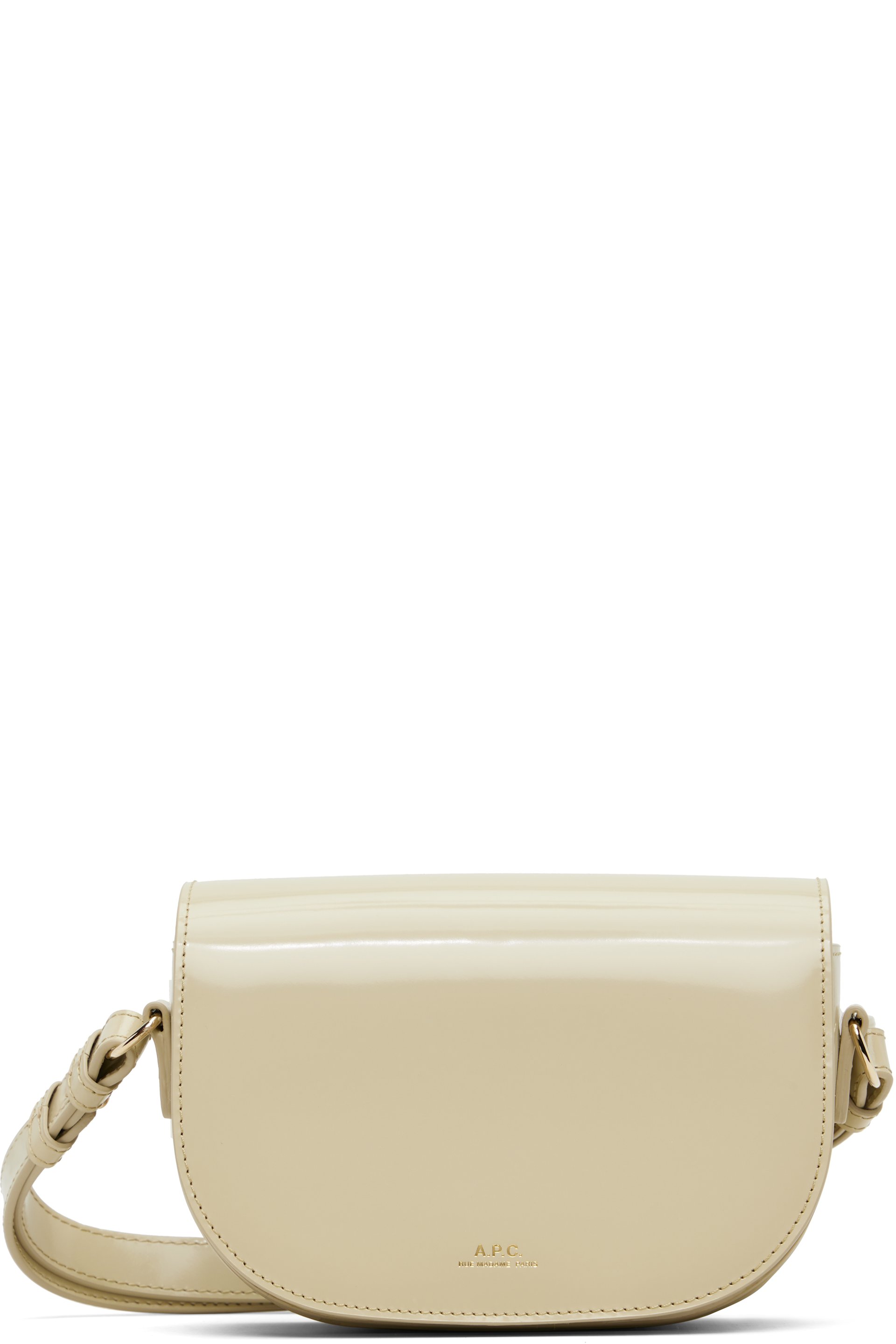 A.P.C. - Petit sac 'Le B-Side' blanc cassé