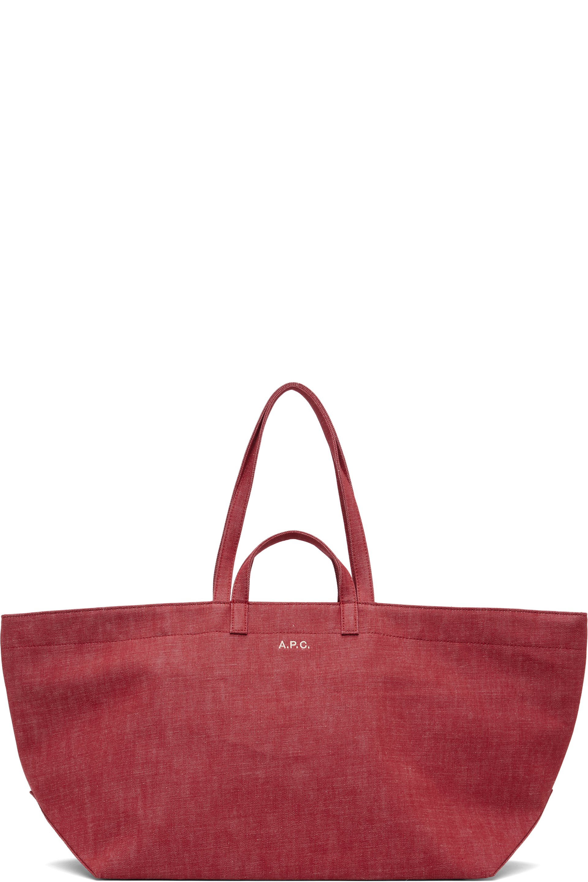 A.P.C. - Cabas Drummer rouge en canevas