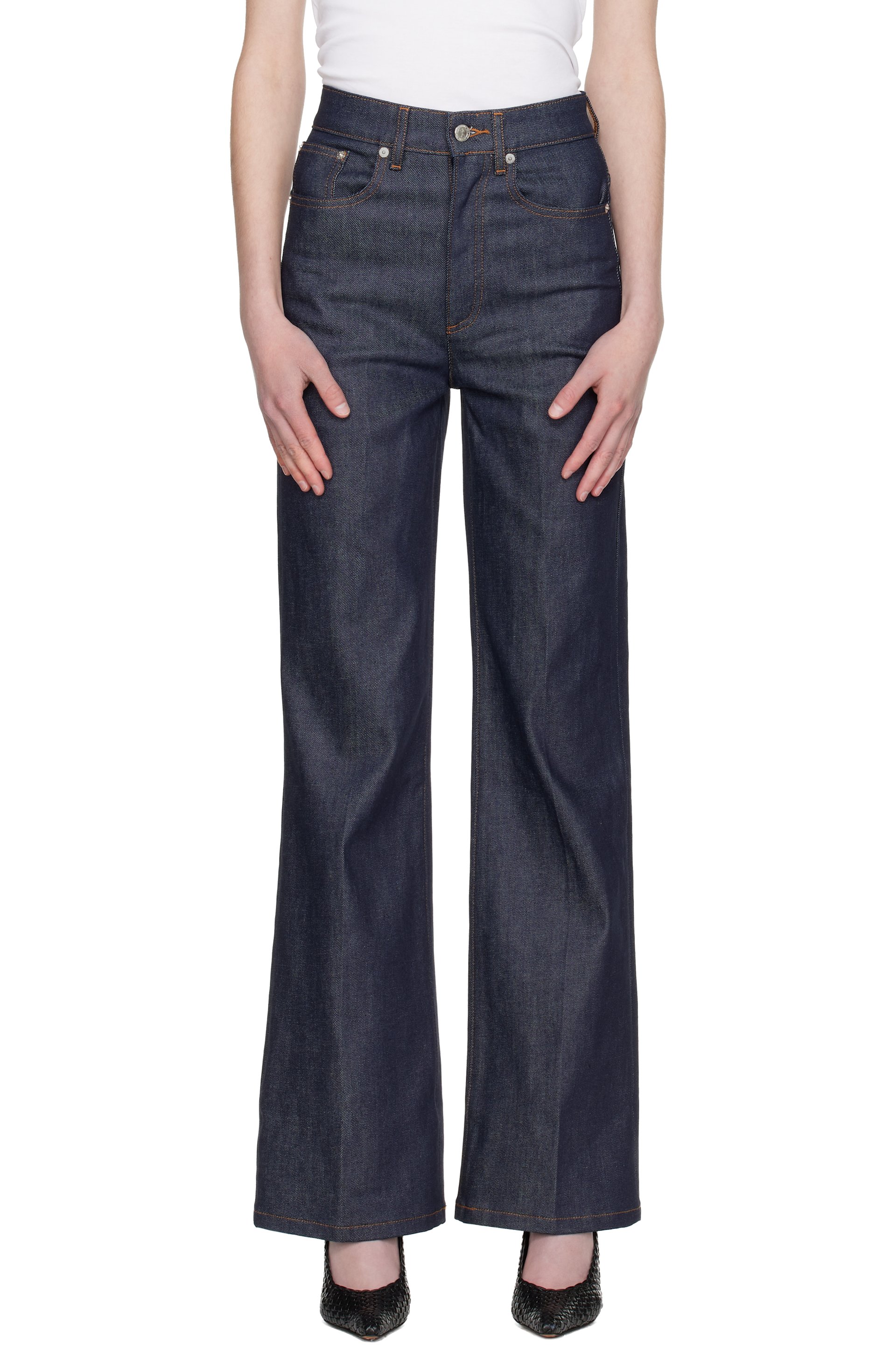 A.P.C. - Jean Domino bleu marine