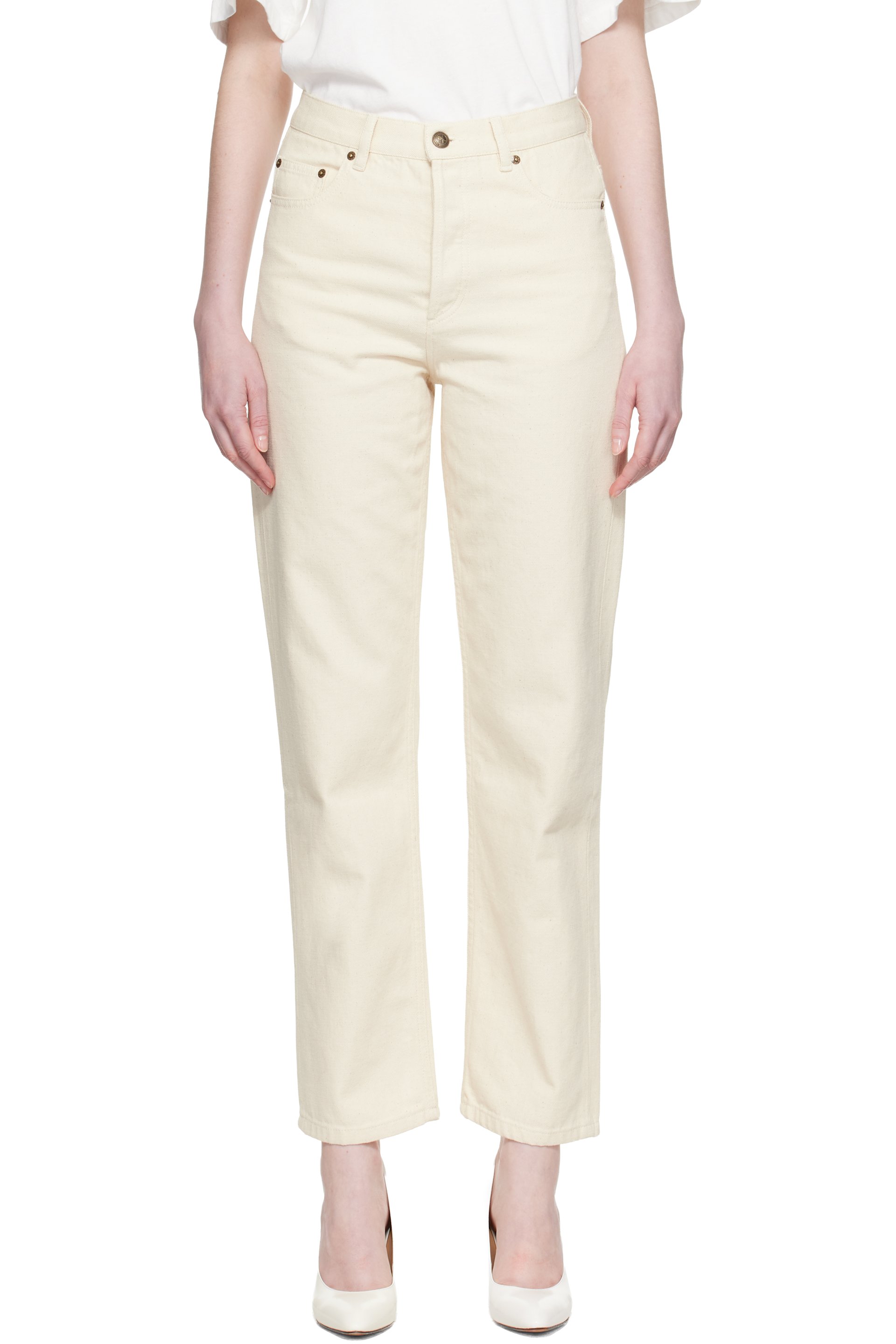 A.P.C. - Off-White Fairfax Jeans