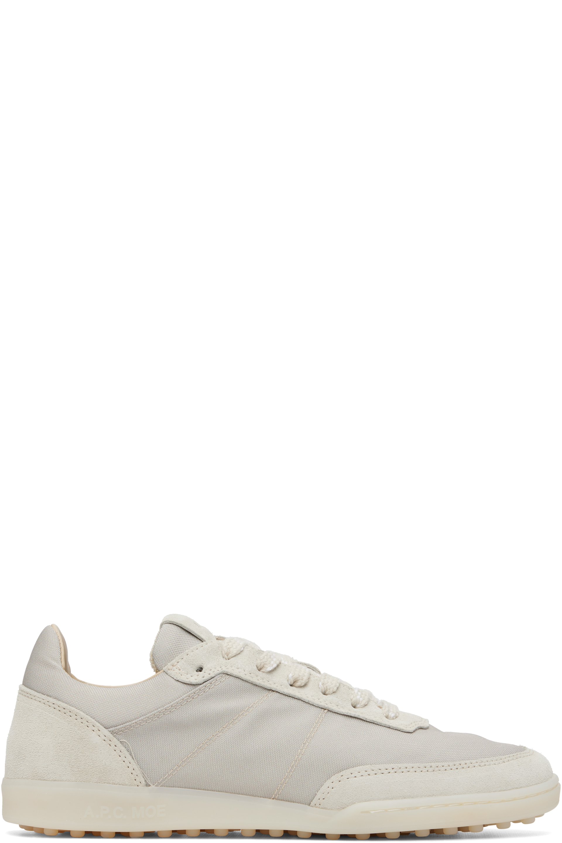 A.P.C. - Baskets Moe blanc cassé