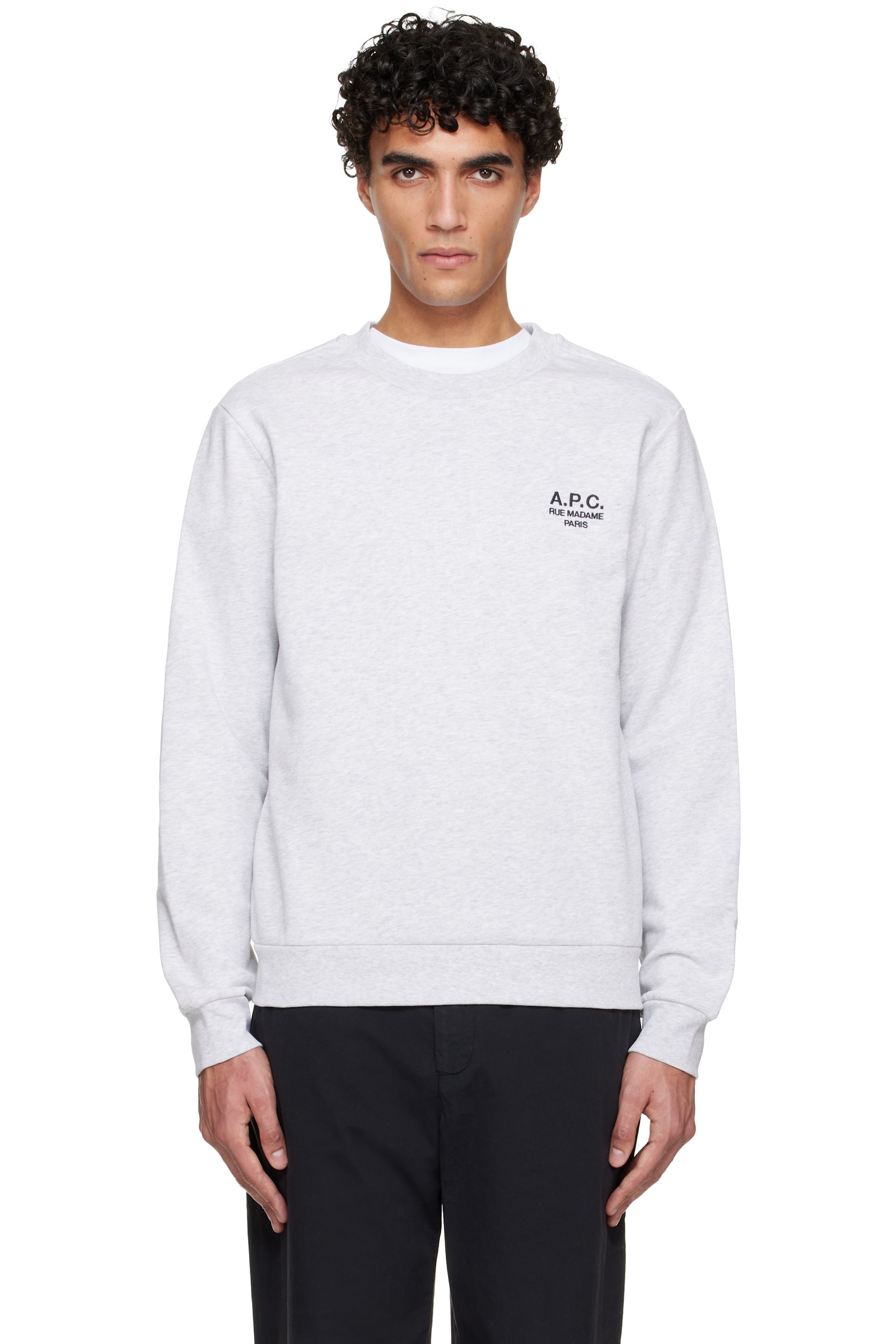 A.P.C. - Gray Standard 'Rue Madame' Sweatshirt