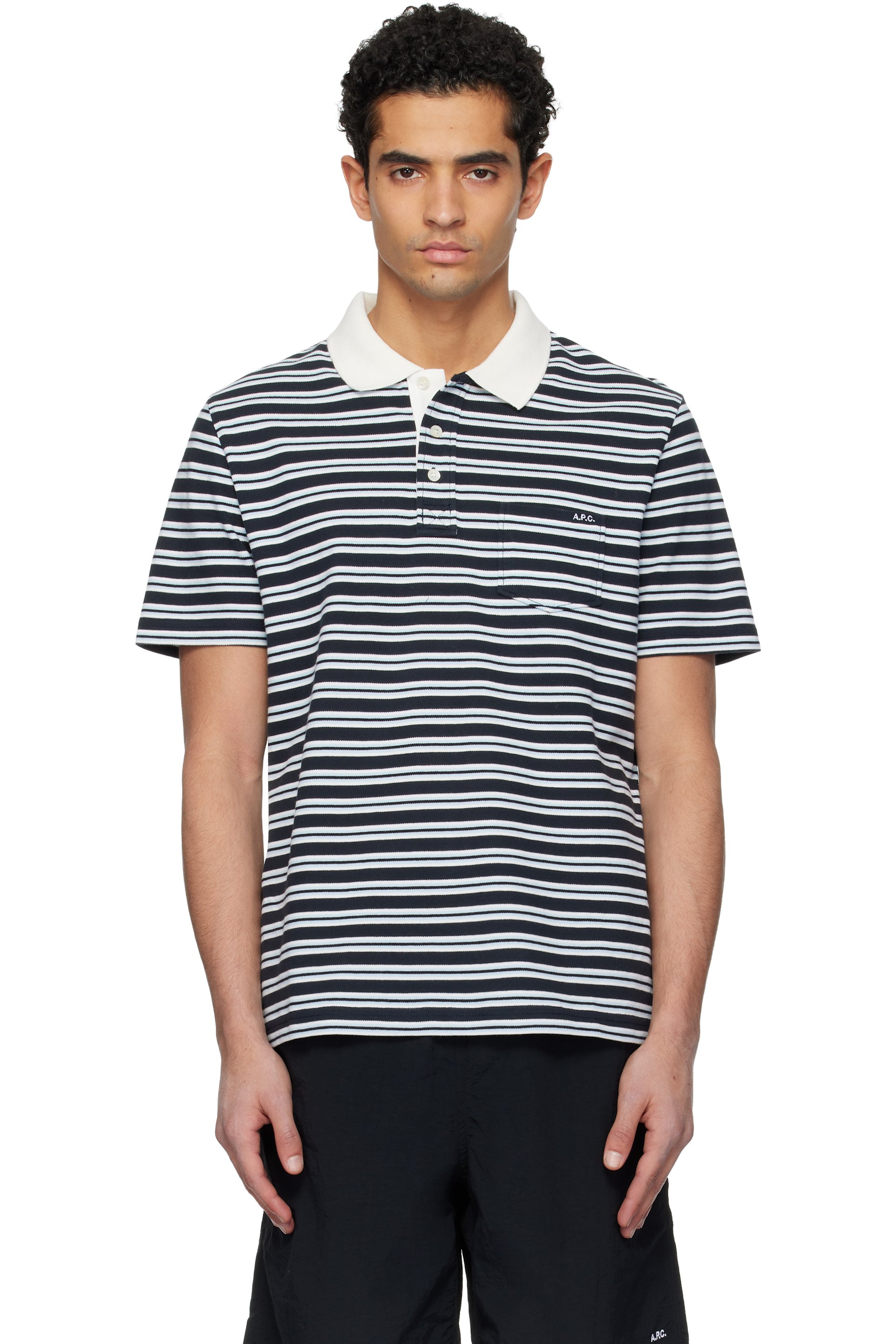 A.P.C. 25SS コレクション ERIC ニットポロ メンズ用 A.P.C. ポロシャツ | SSENSE 日本