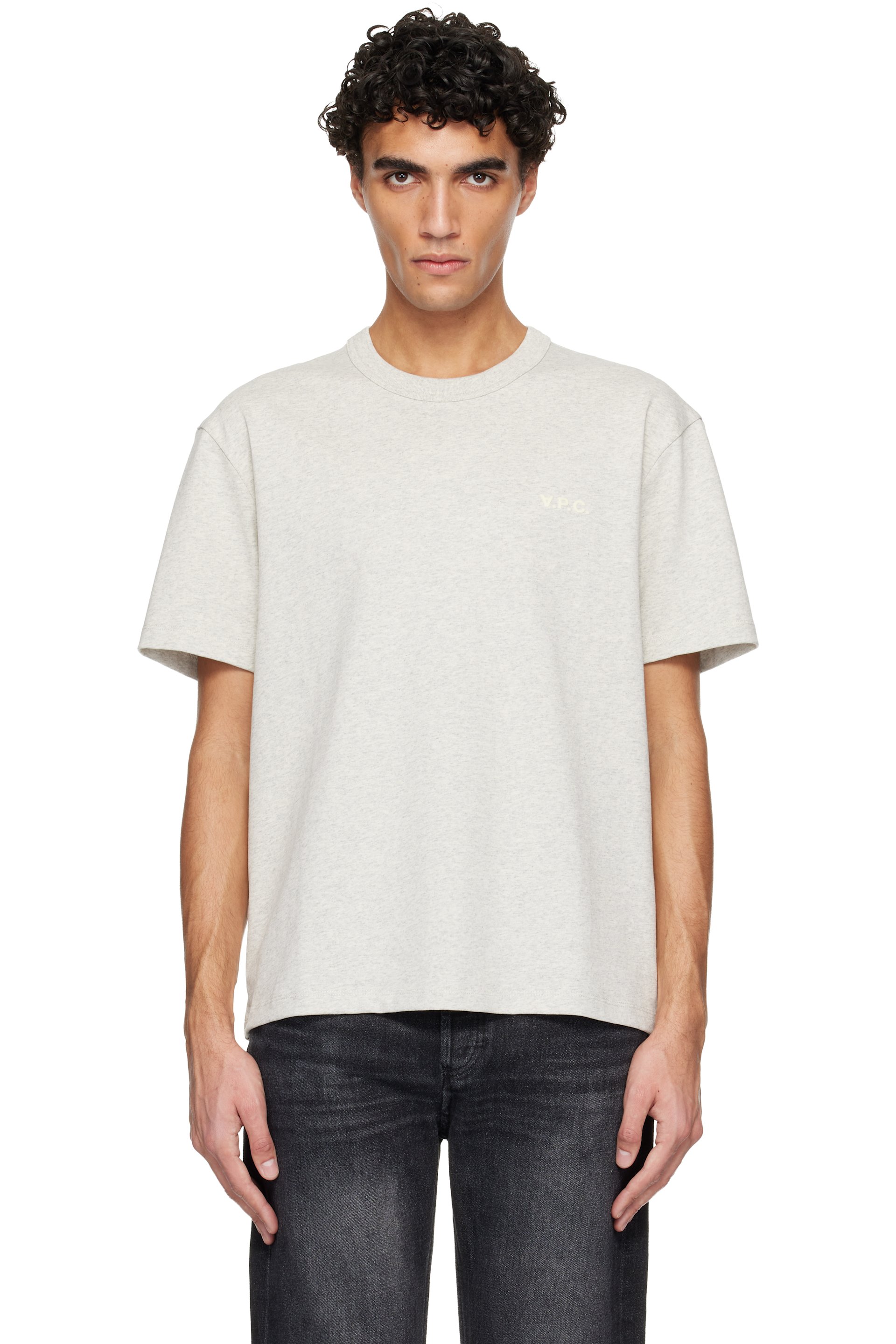 A.P.C. - Gray Boxy Petit 'VPC' T-shirt