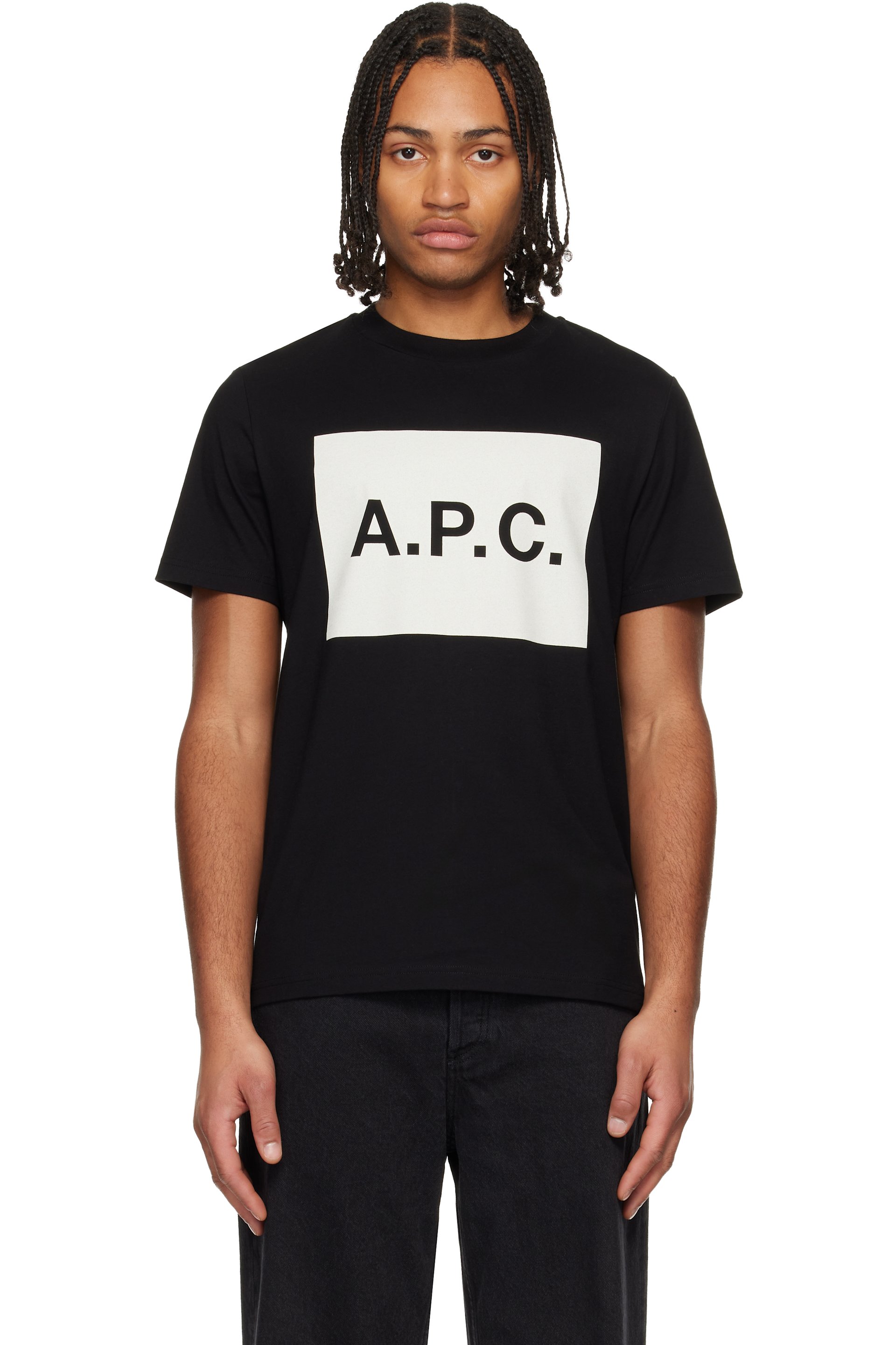 A.P.C. - Black Cotton T-shirt