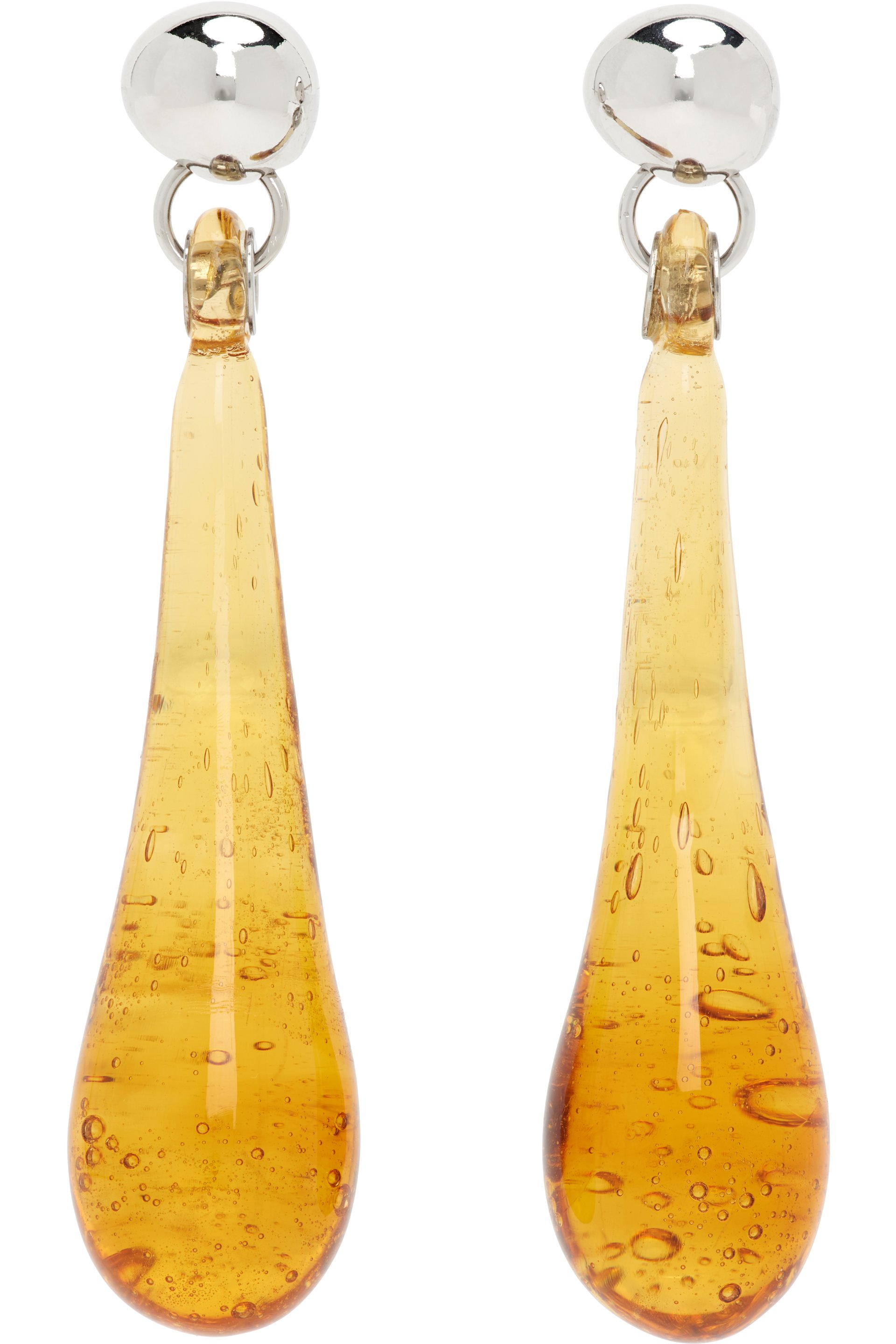 Lanvin - Boucles d'oreilles en forme de goutte Rocks à pendentif en verre