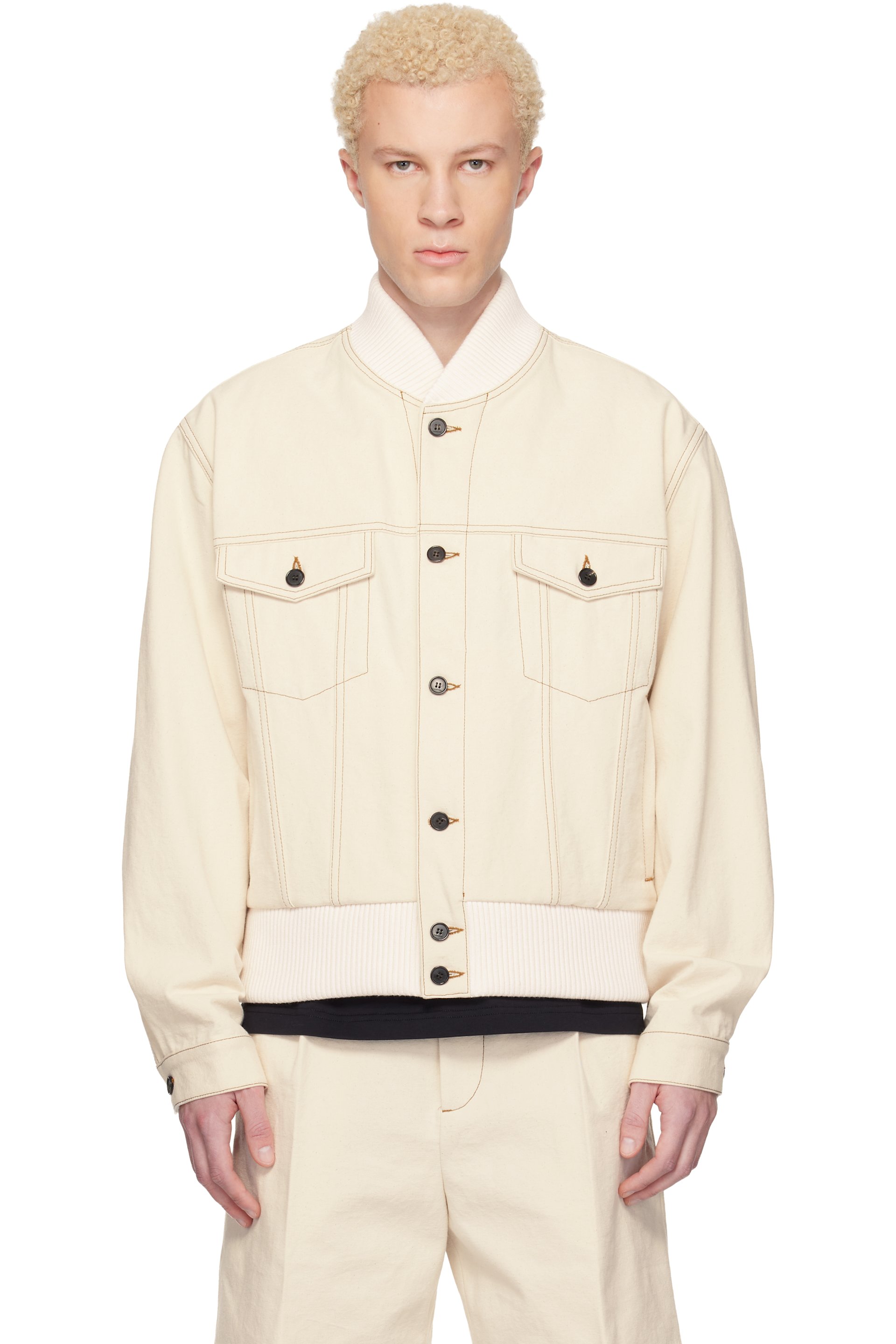 Lanvin - Off-White Teddy Jacket