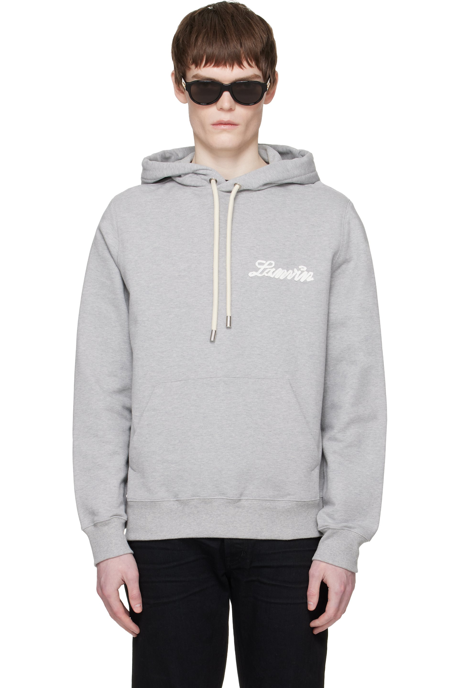 Lanvin - Gray 'Lanvin Ribbon' Hoodie