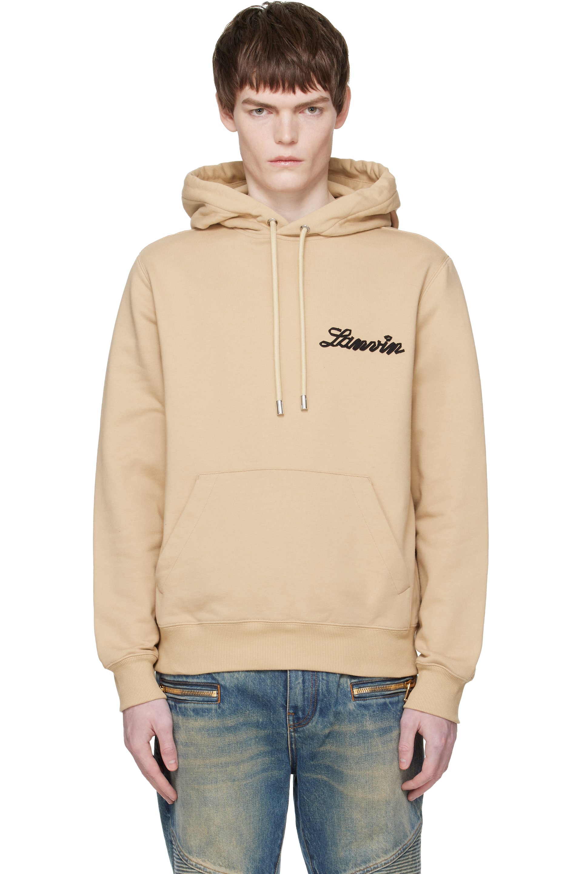 Lanvin - Tan 'Lanvin Ribbon' Hoodie